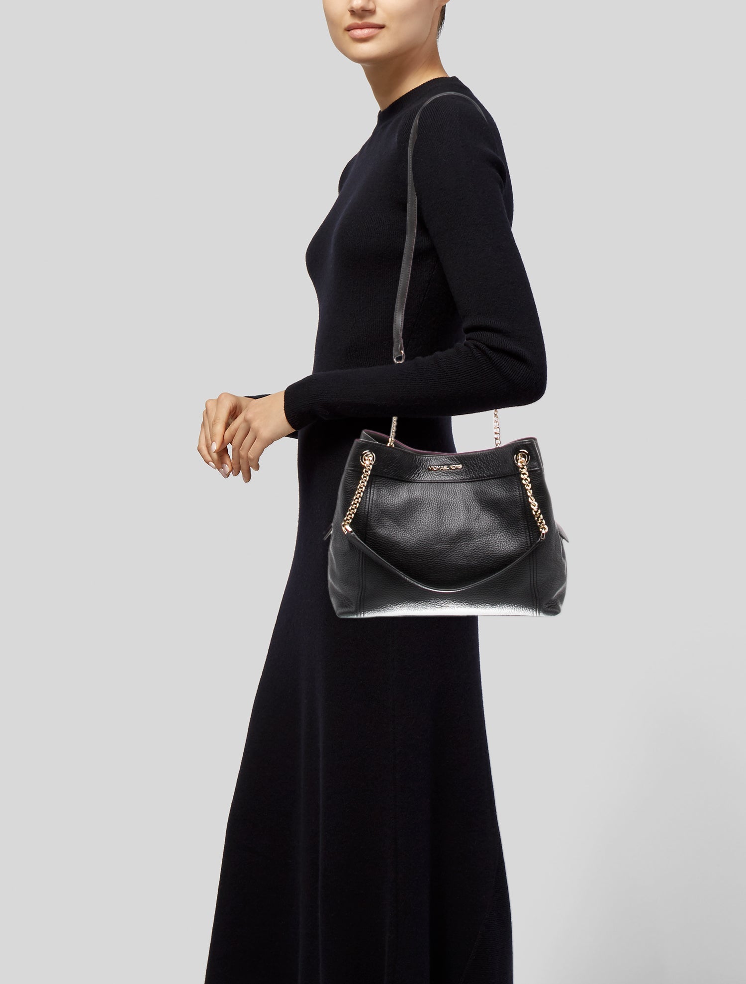 Michael Kors Leather Top Handle Bag