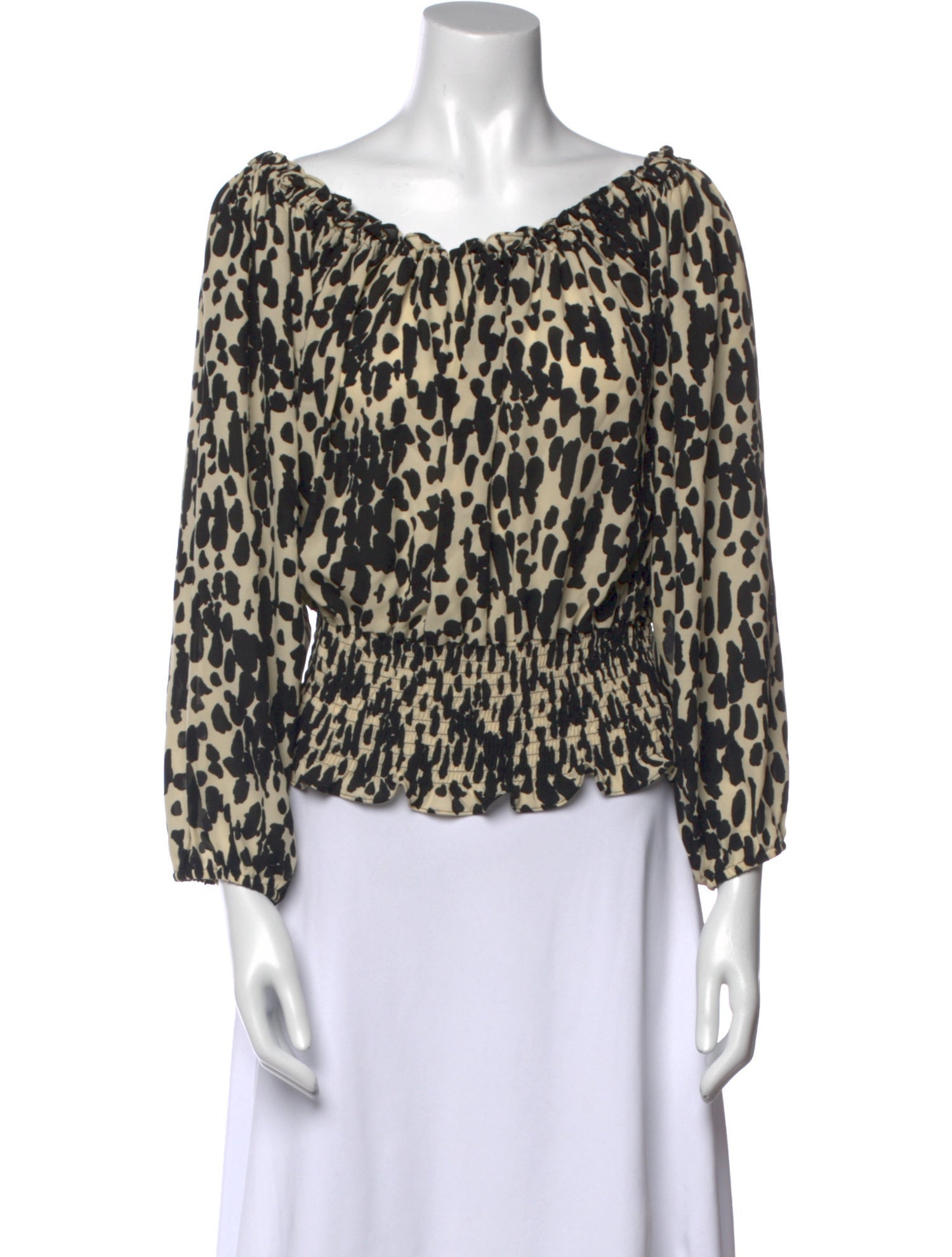 Michael Kors Silk Animal Print Blouse