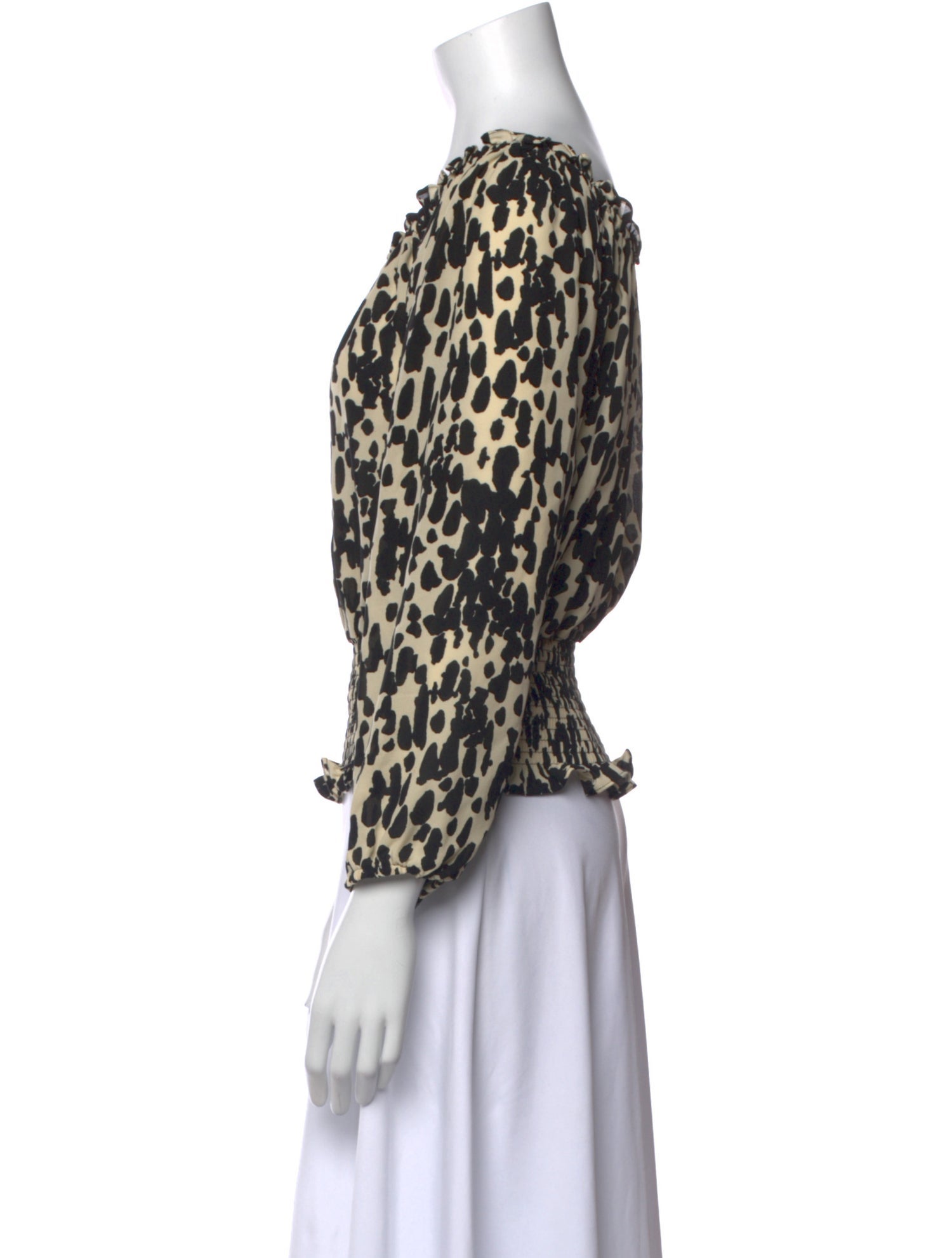Michael Kors Silk Animal Print Blouse