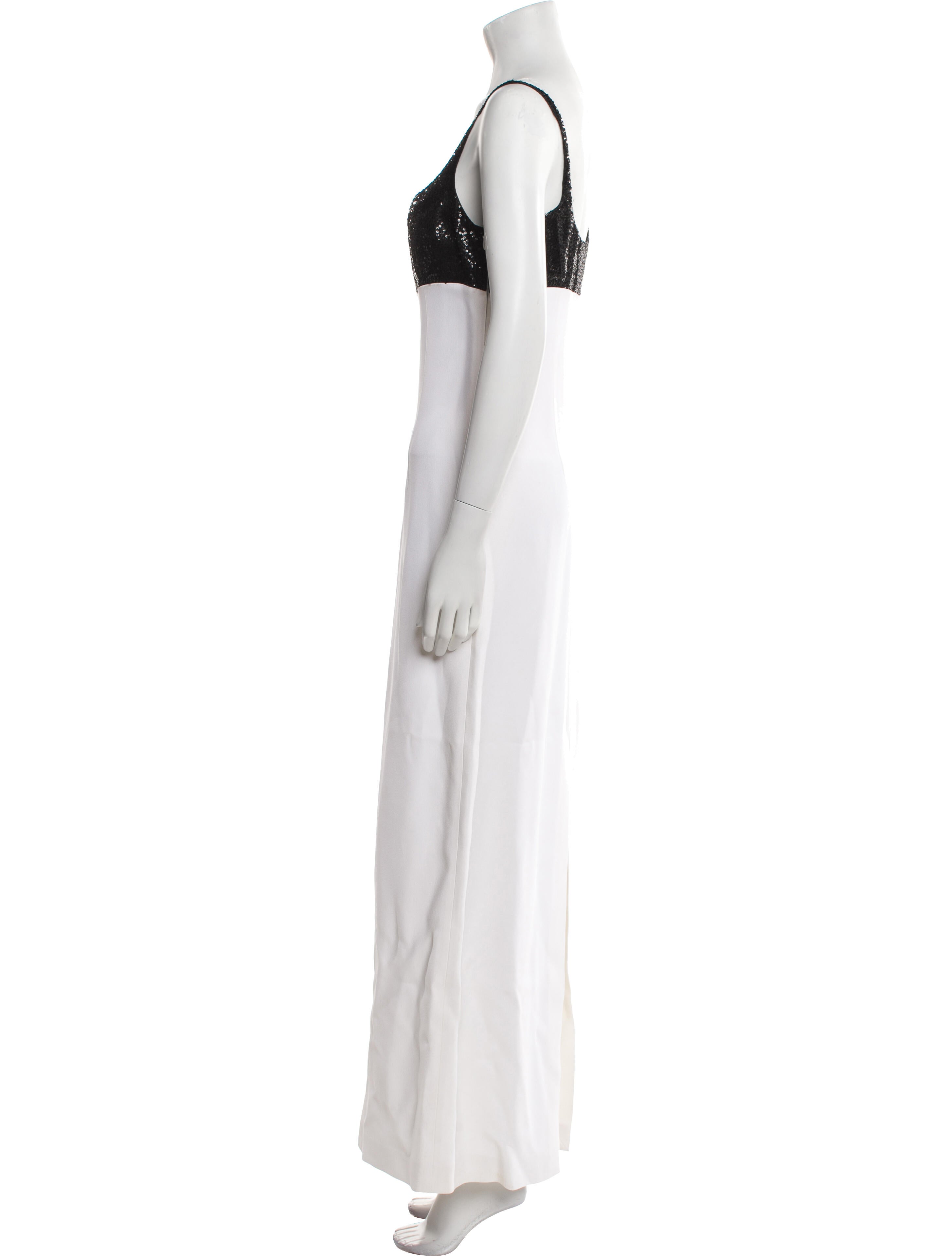 Michael Kors Square Neckline Long Dress