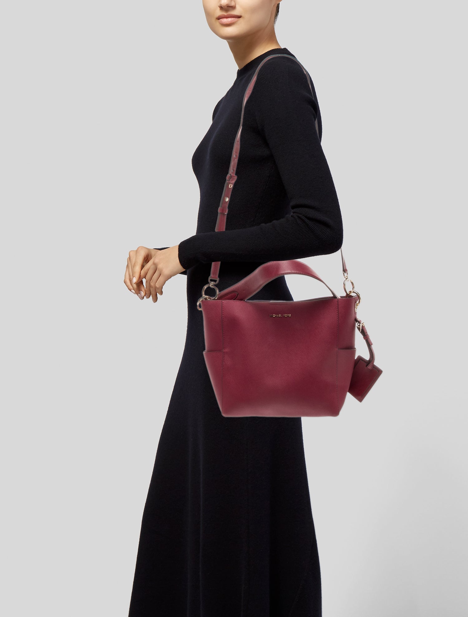 Michael Kors Saffiano Leather Shoulder Bag