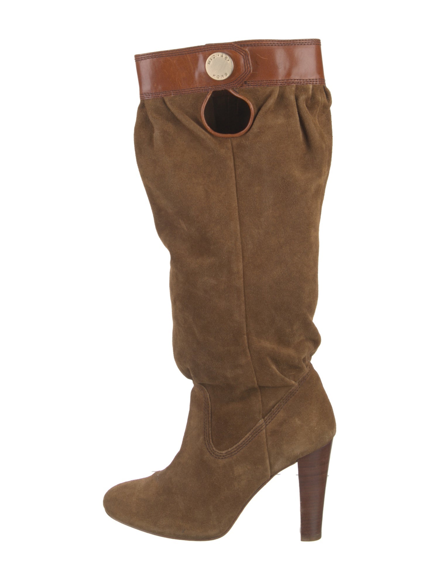 Michael Kors Suede Slouch Boots