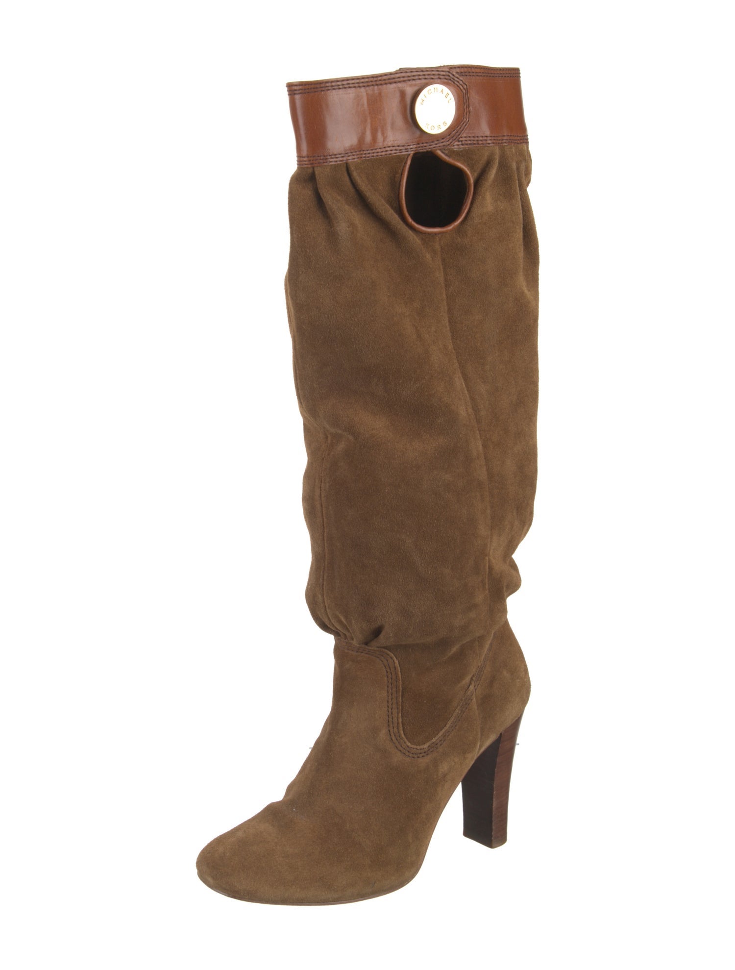 Michael Kors Suede Slouch Boots