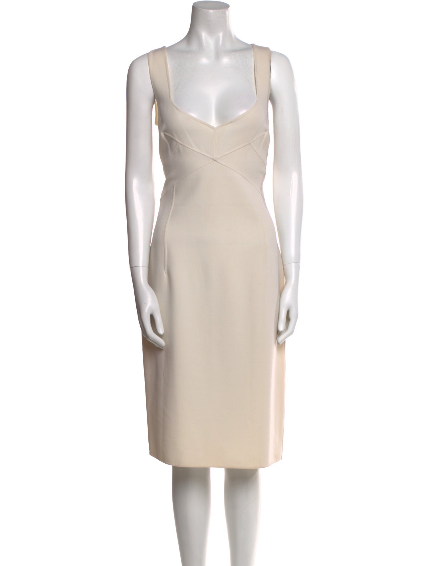 Michael Kors Virgin Wool Knee-Length Dress