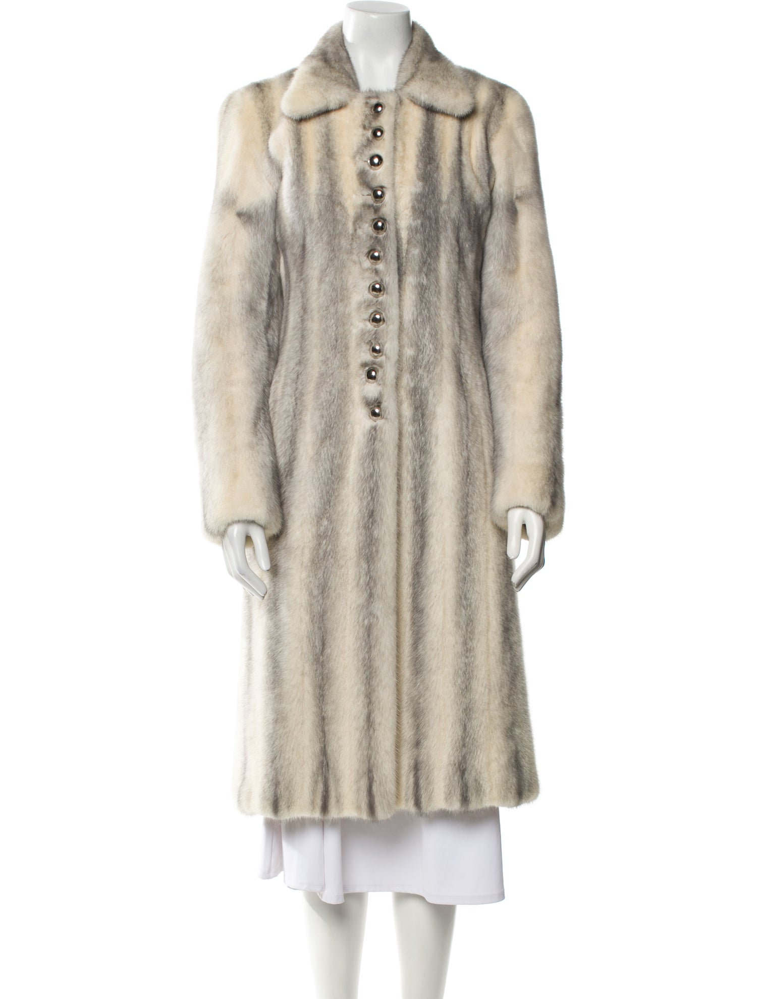 Michael Kors Printed Fur Coat