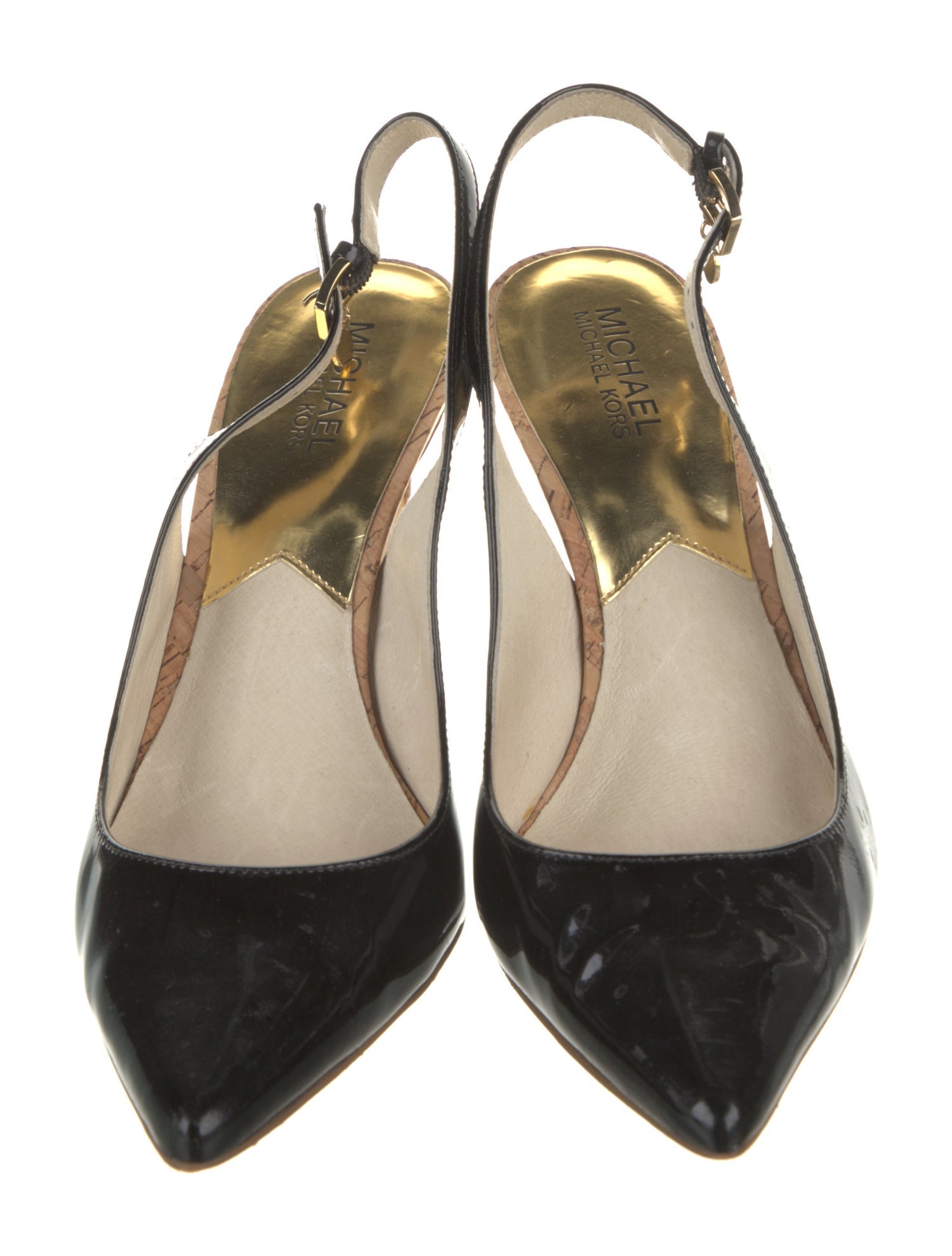 Michael Kors Patent Leather Slingback Pumps