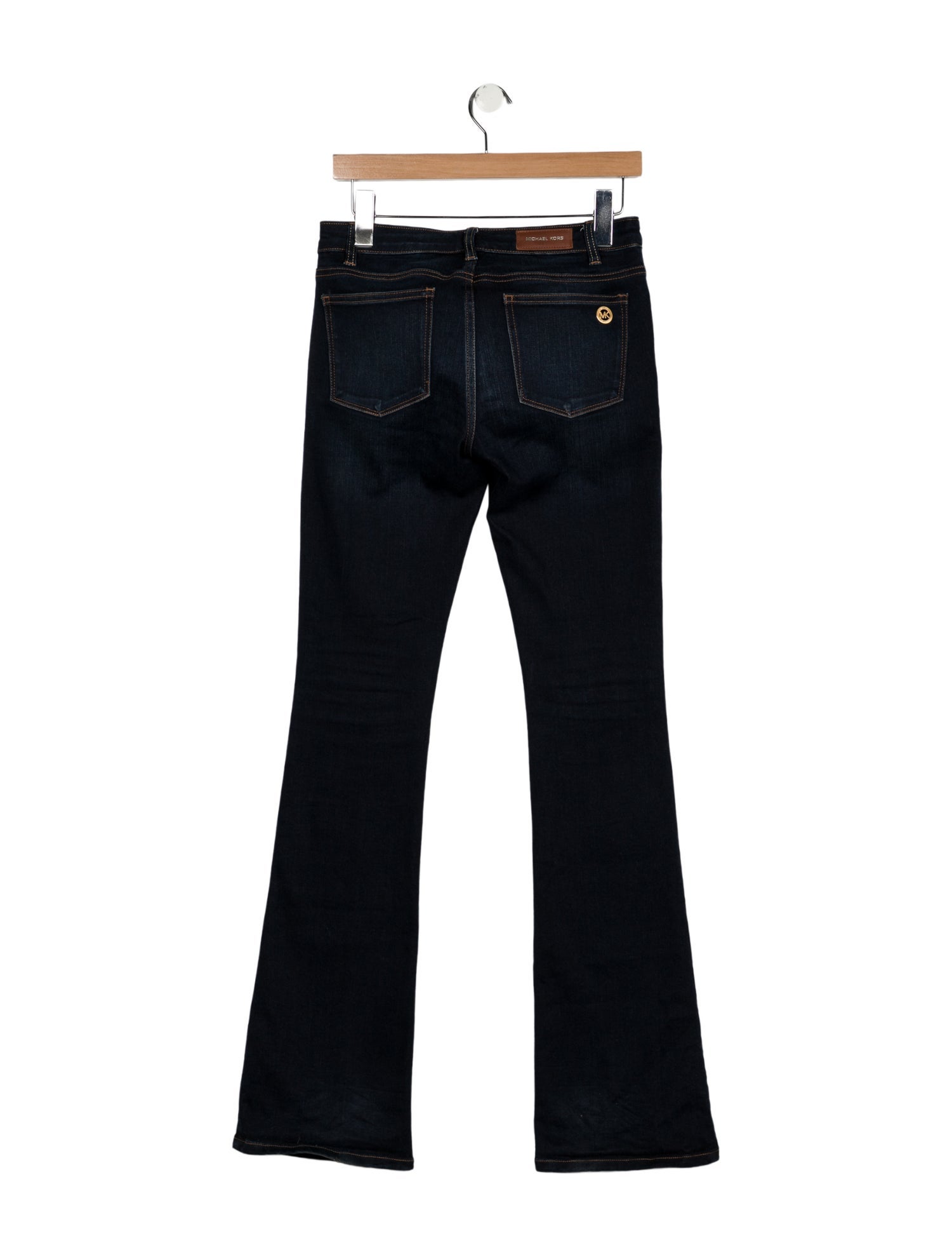 Michael Kors Mid-Rise Wide Leg Jeans
