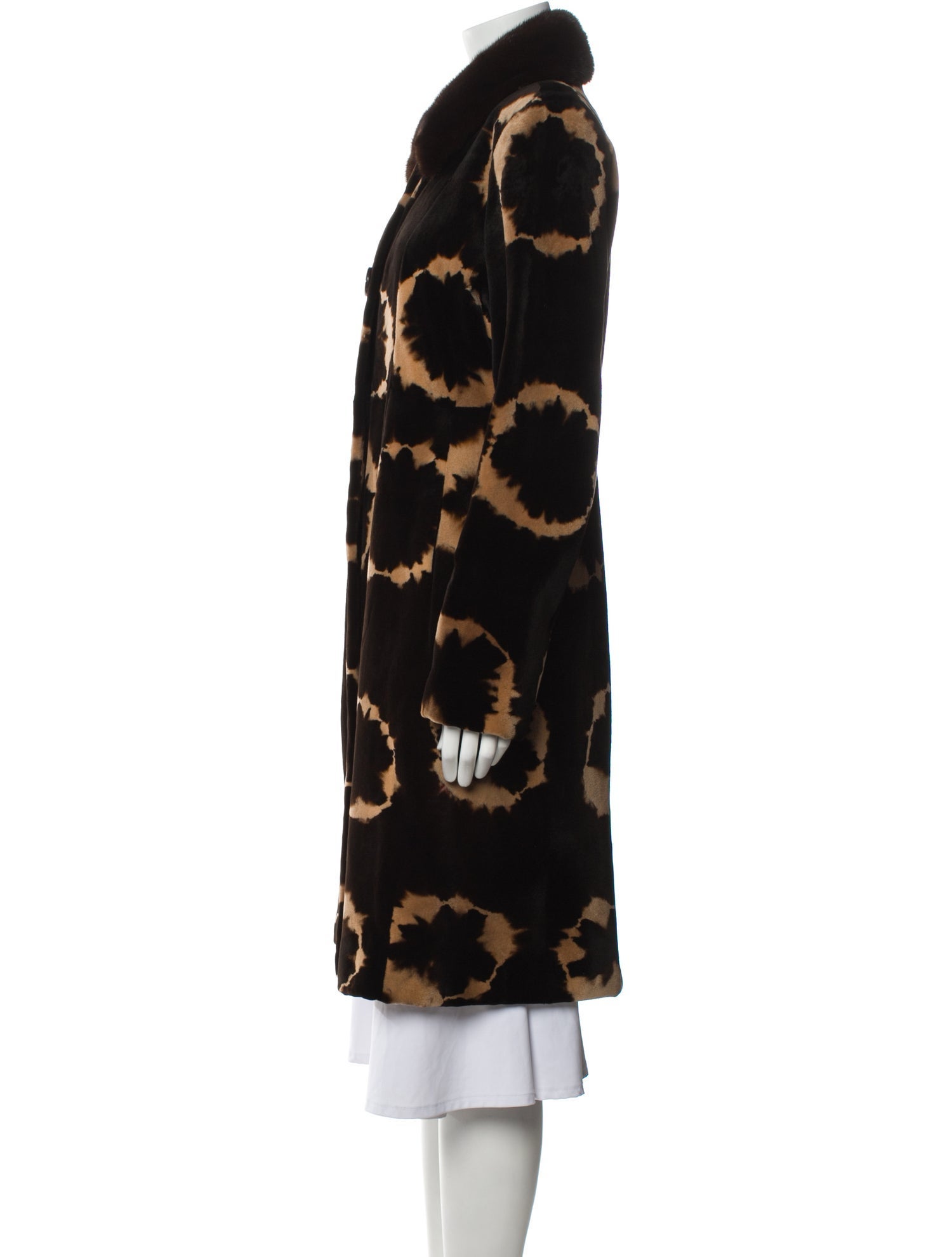 Michael Kors Animal Print Faux Fur Coat
