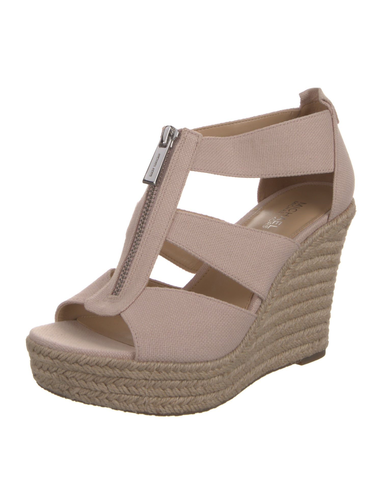 Michael Kors Canvas T-Strap Pumps