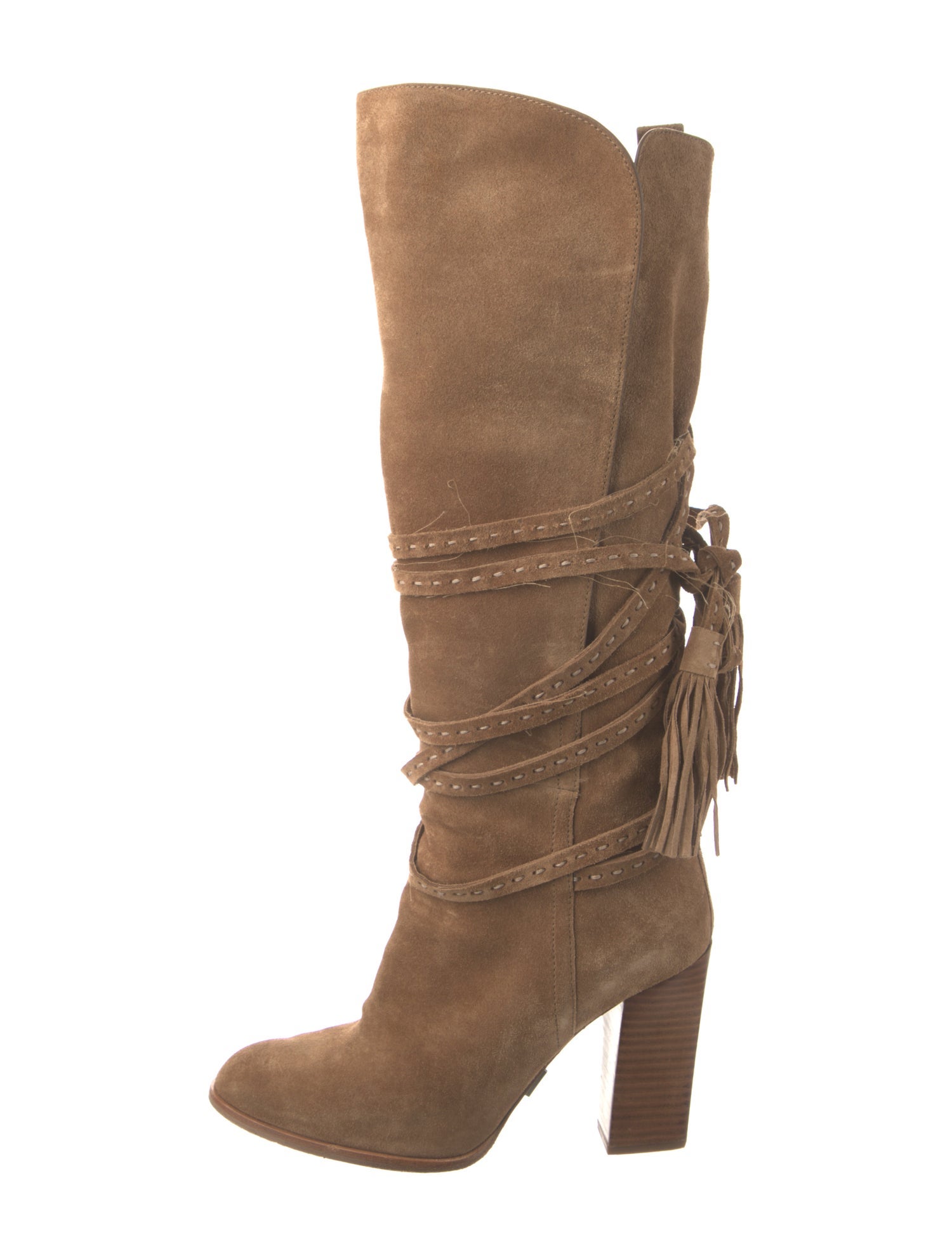 Michael Kors Suede Tassel Accents Boots