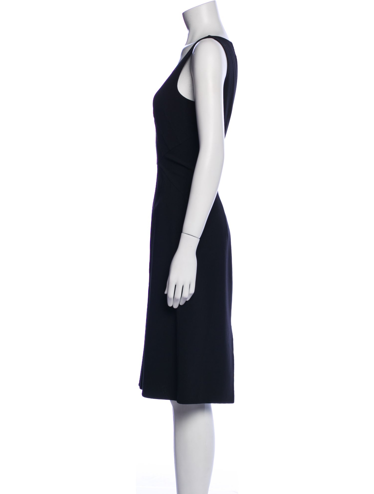 Michael Kors Virgin Wool Midi Length Dress