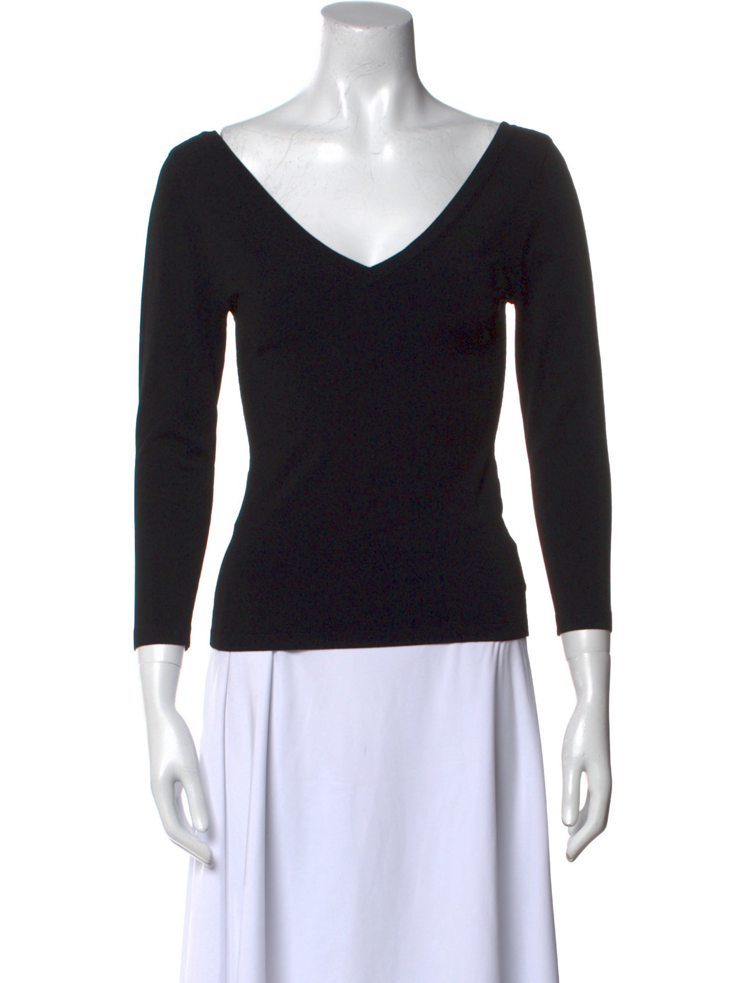 Michael Kors V-Neck Three-Quarter Sleeve Top w/ Tags