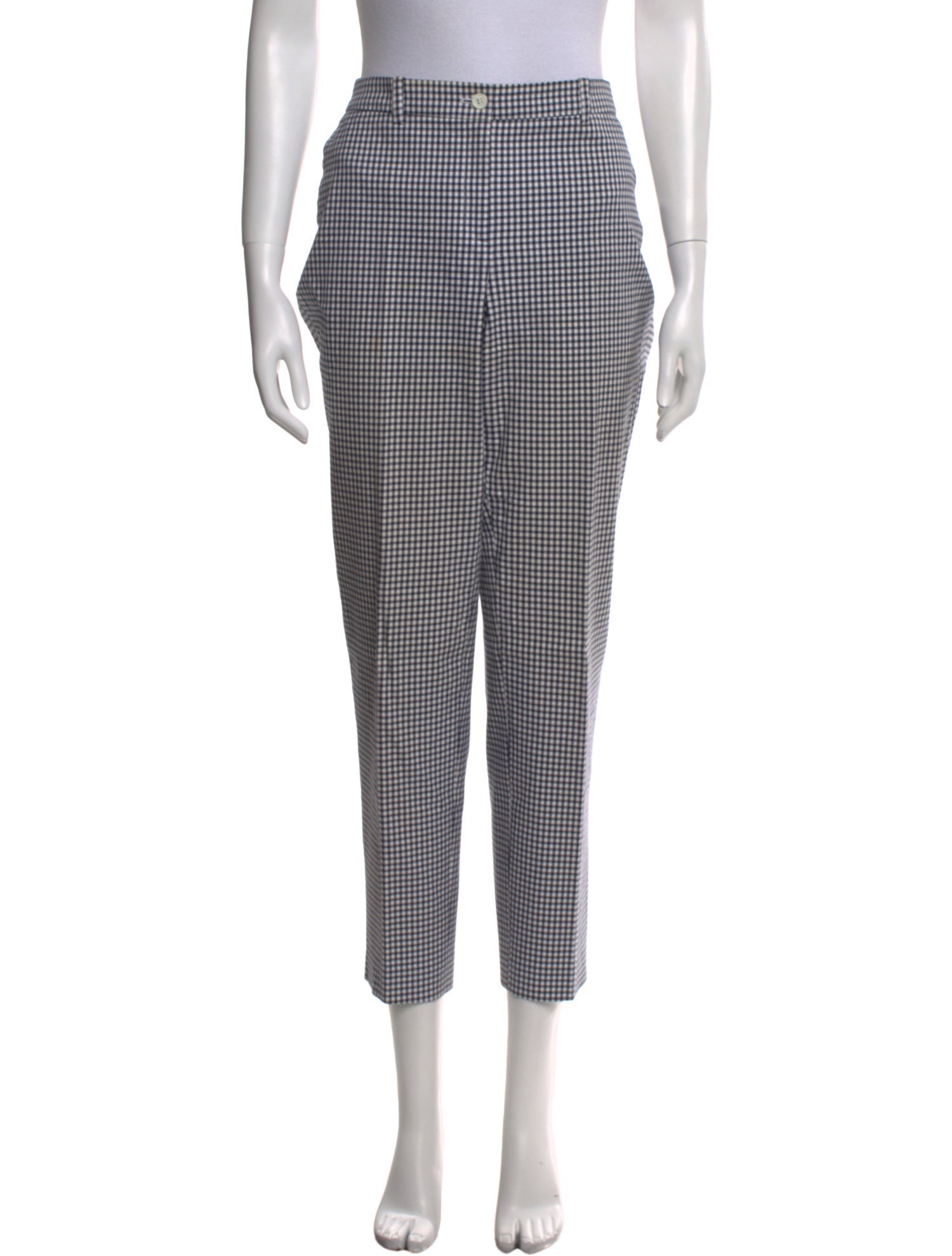 Michael Kors Plaid Print Straight Leg Pants