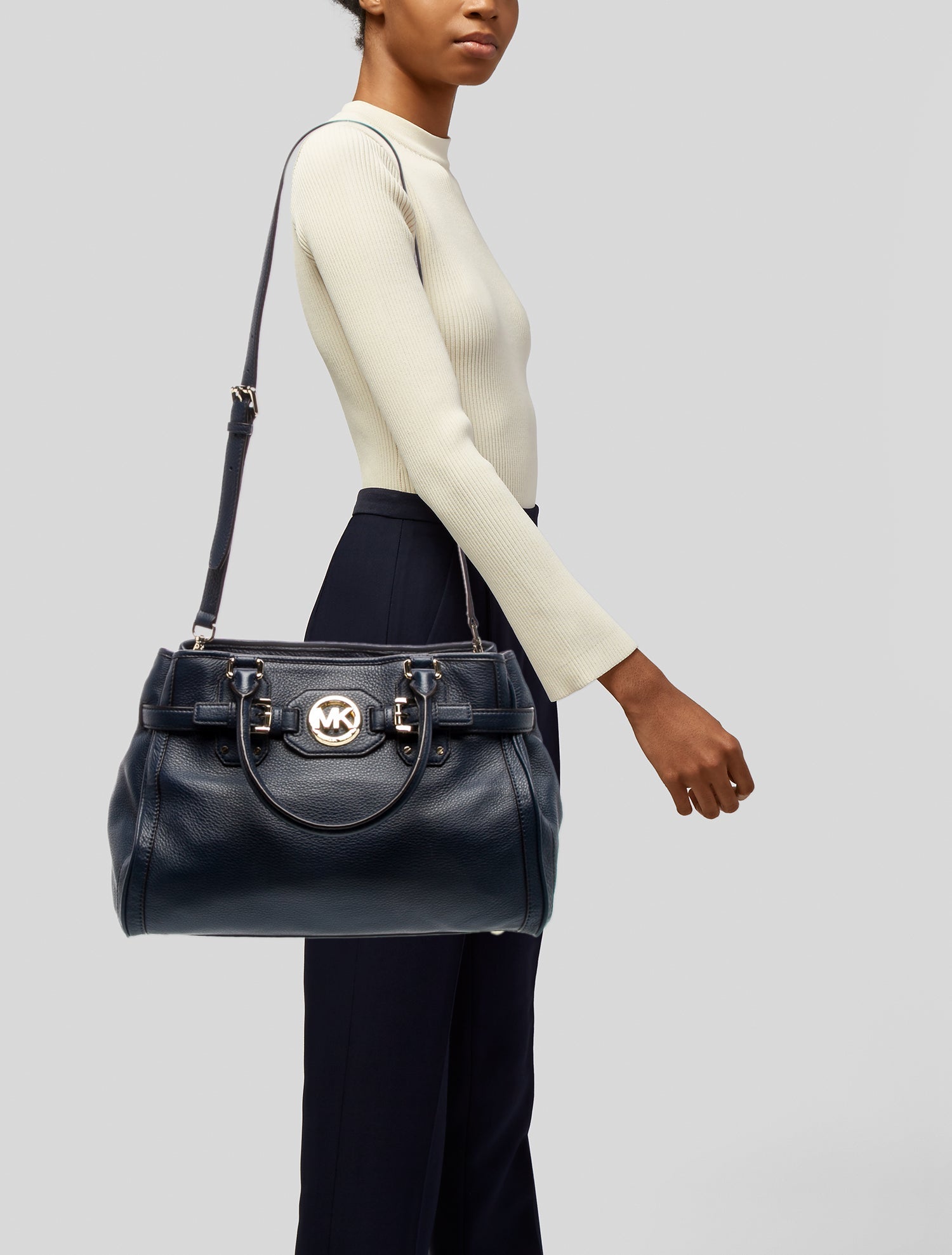 Michael Kors Leather Top Handle Bag
