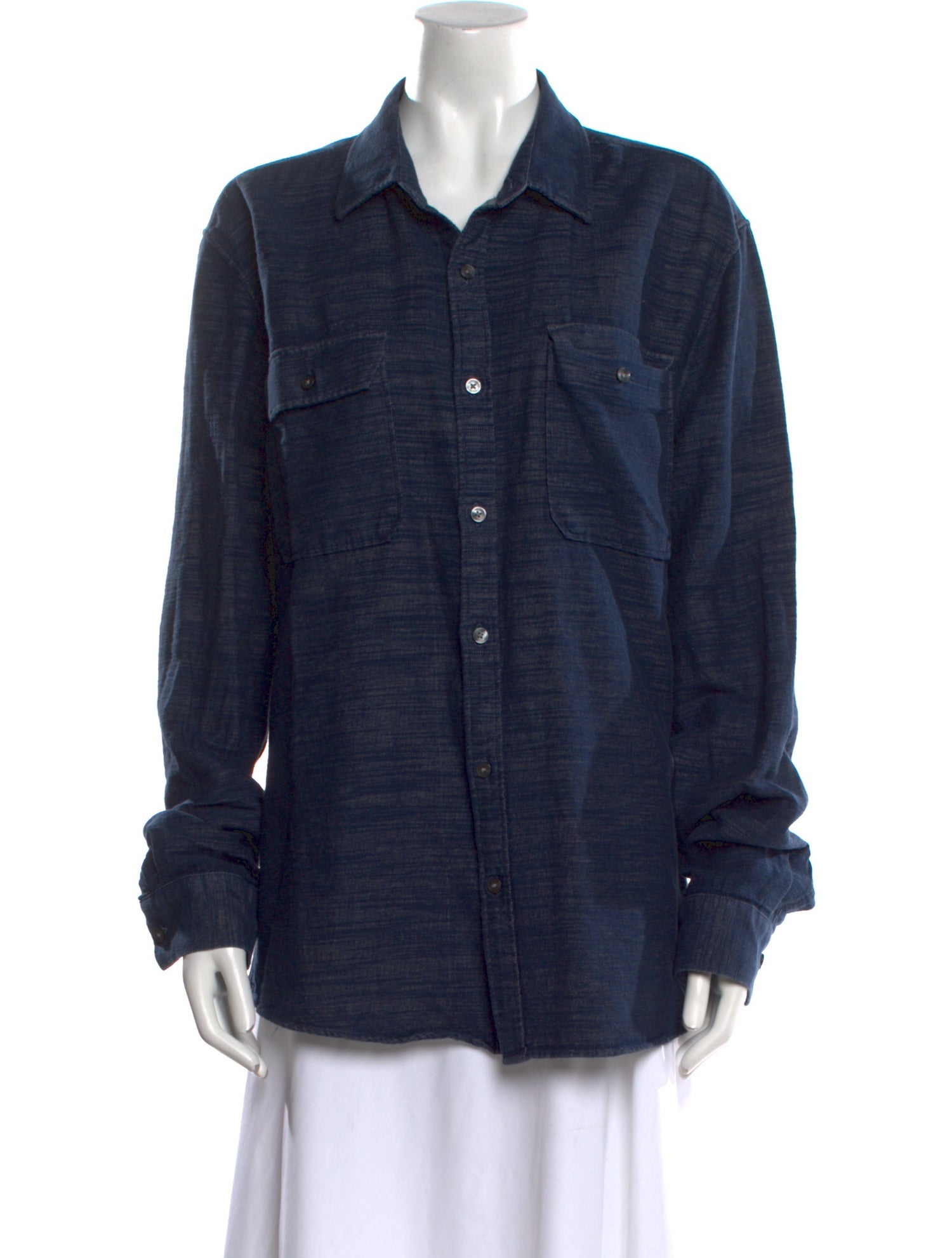 Michael Kors Long Sleeve Button-Up Top