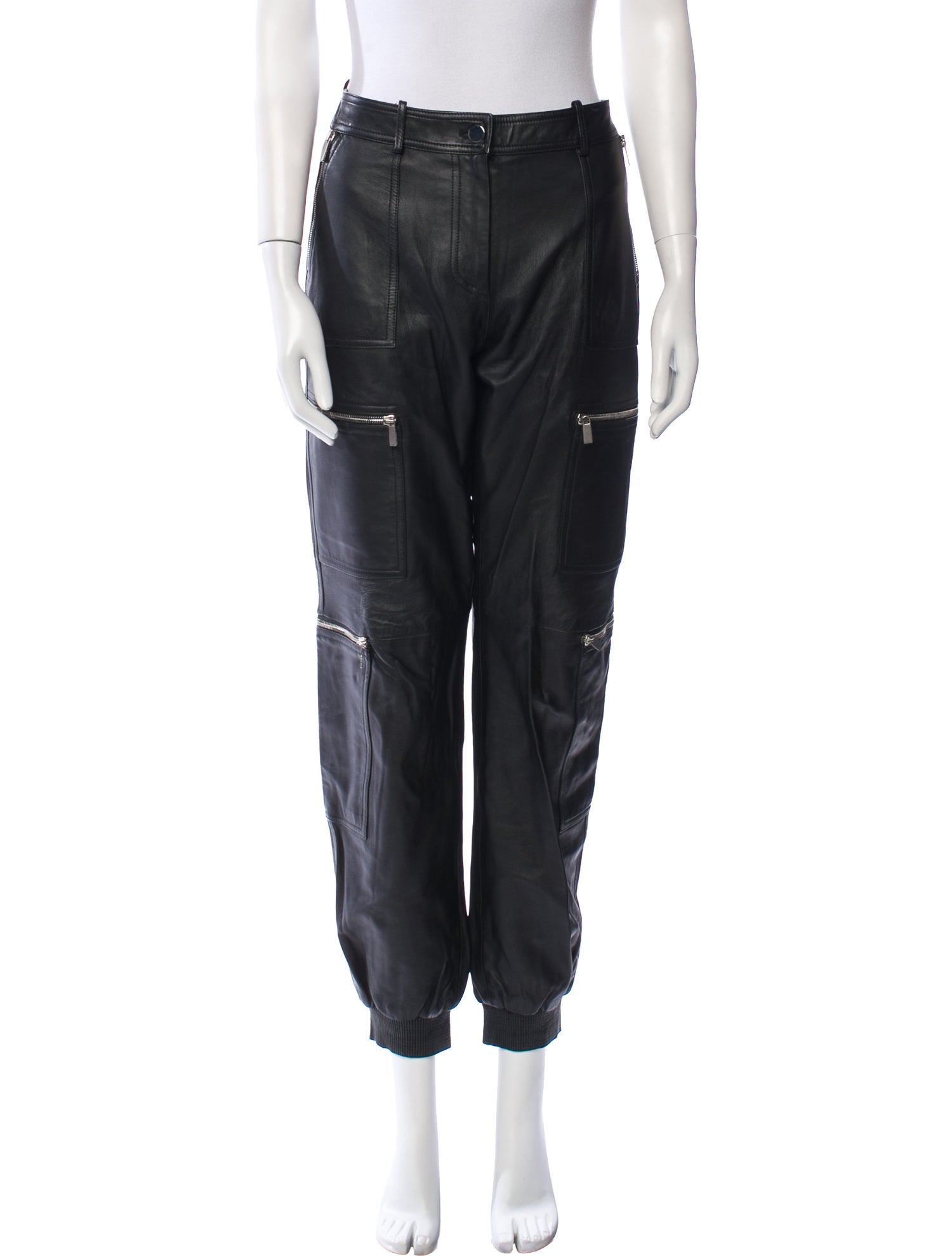 Michael Kors Lamb Leather Skinny Leg Pants