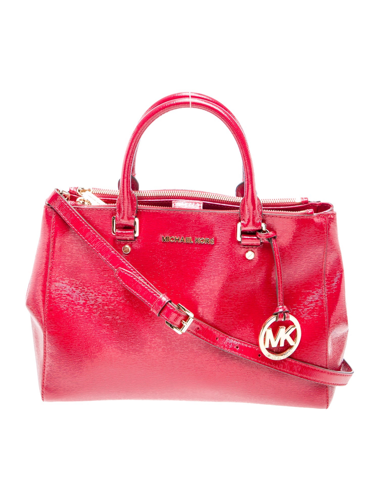 Michael Kors Patent Leather Top Handle Bag