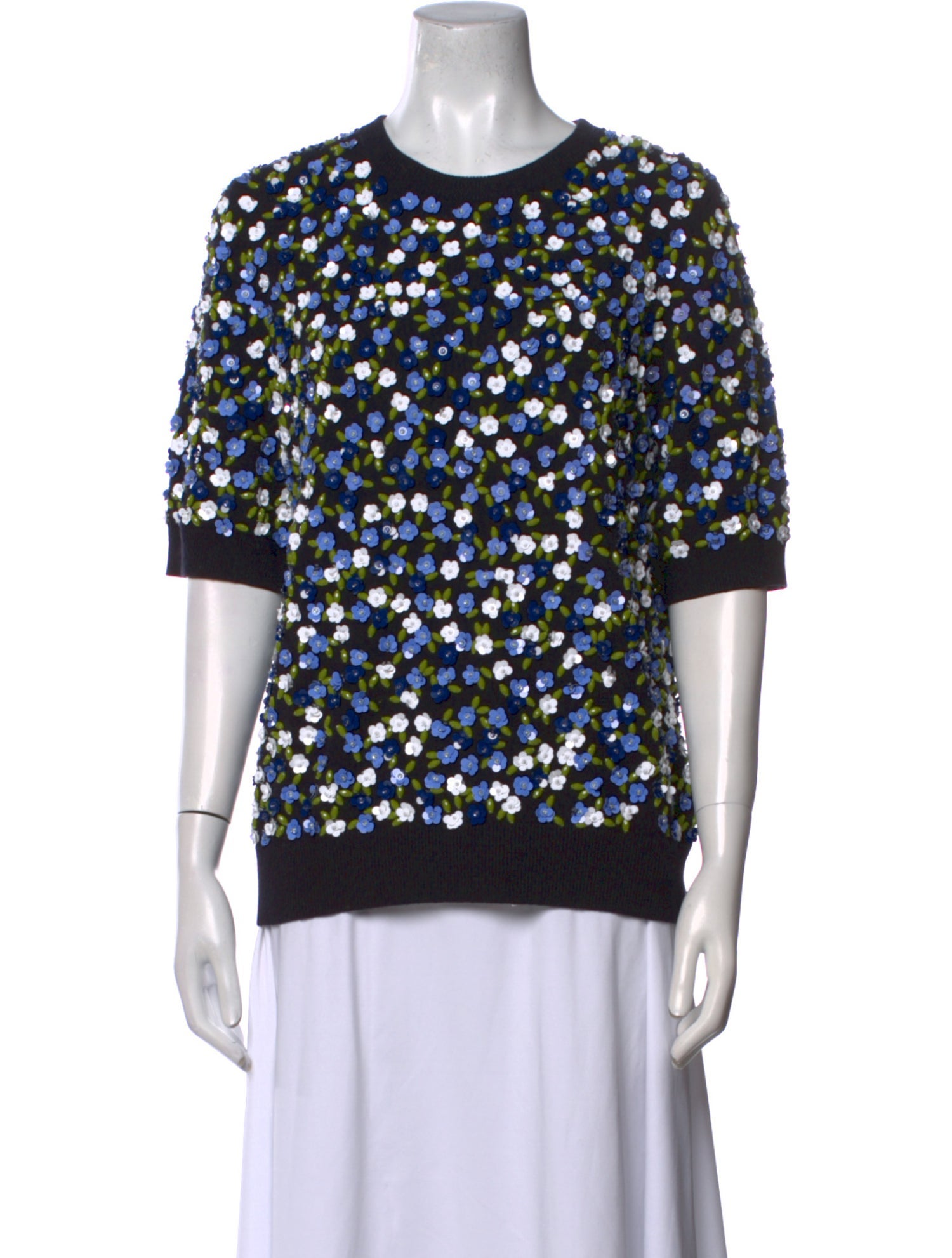 Michael Kors Cashmere Printed Sweater