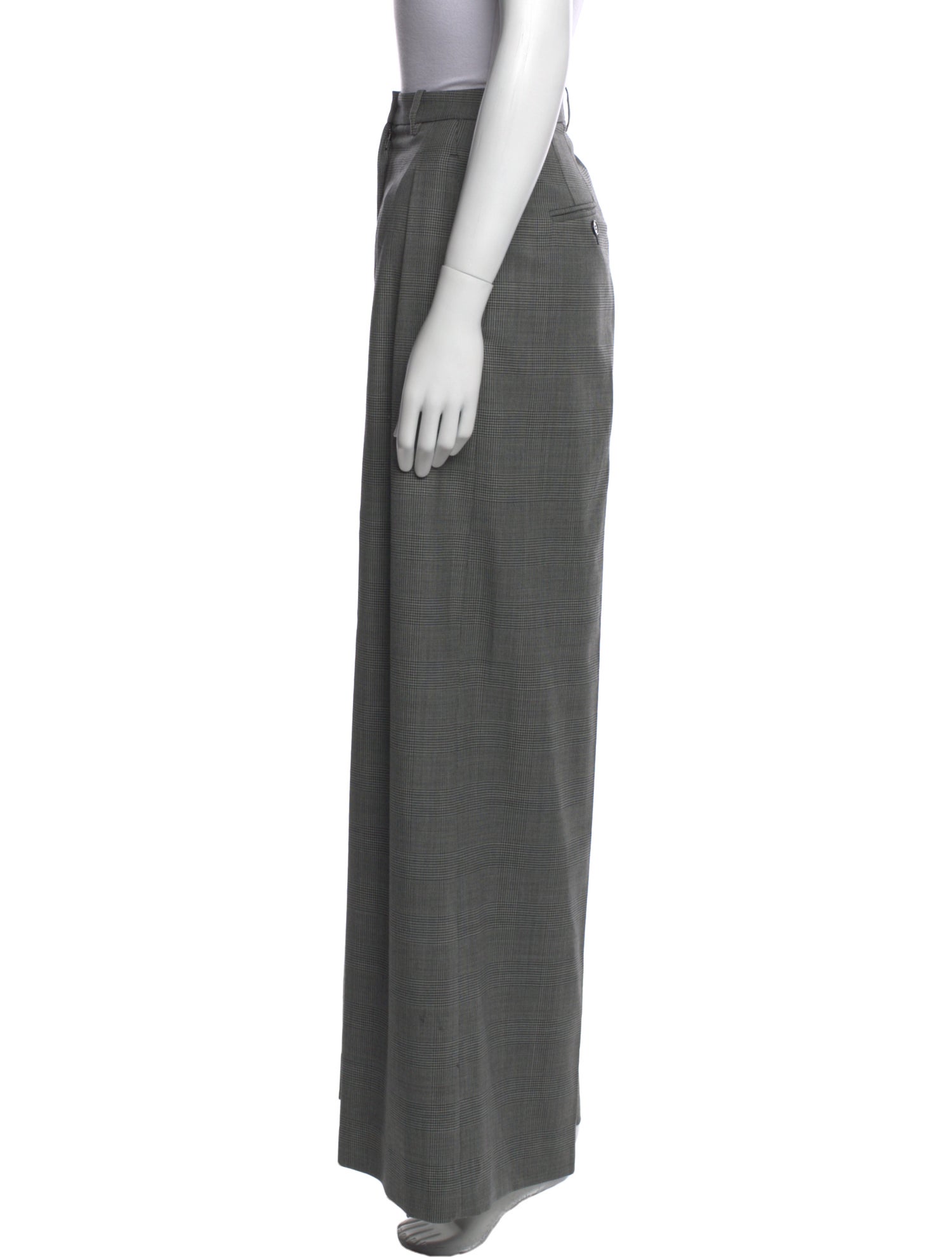 Michael Kors Virgin Wool Wide Leg Pants