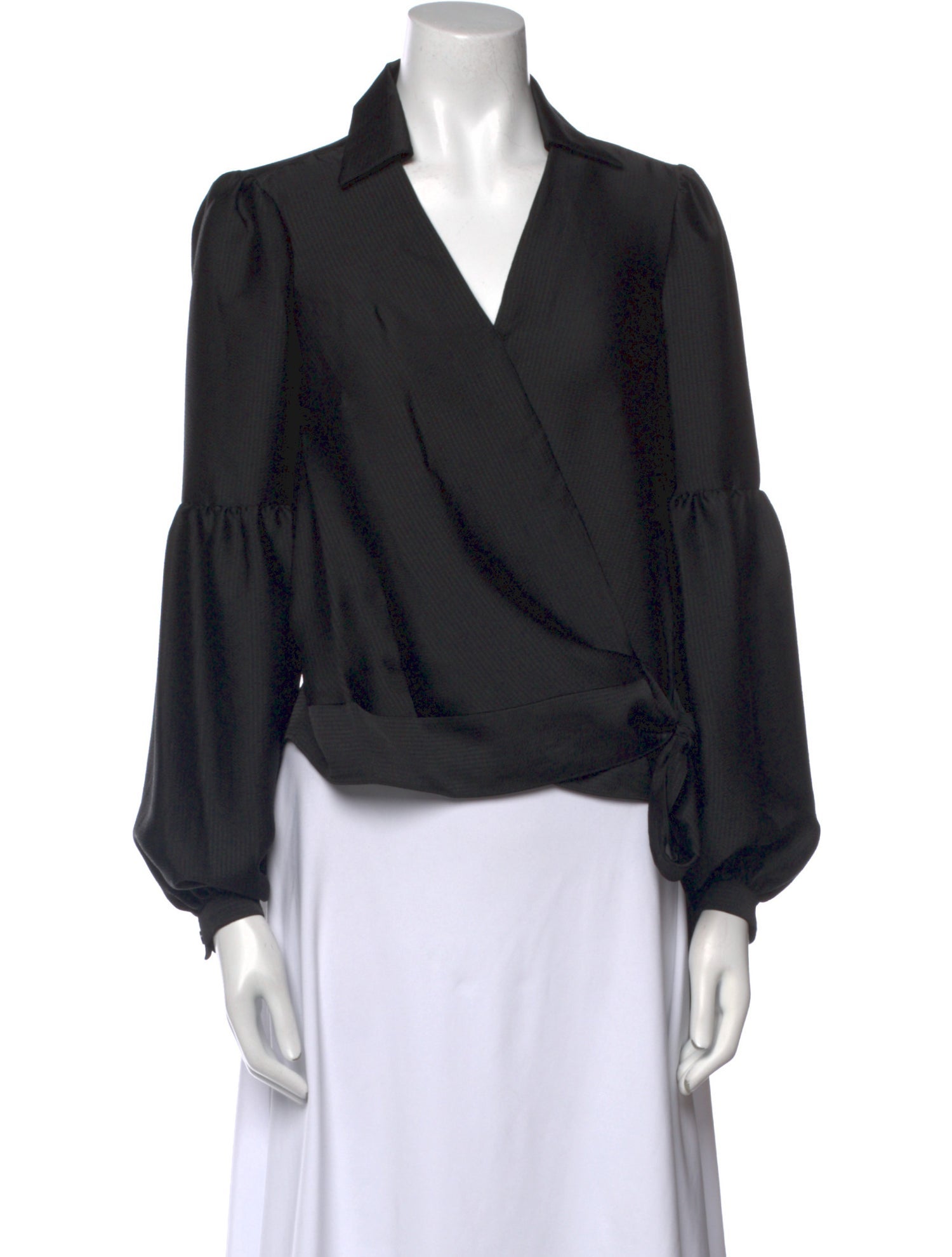 Michael Kors V-Neck Long Sleeve Blouse