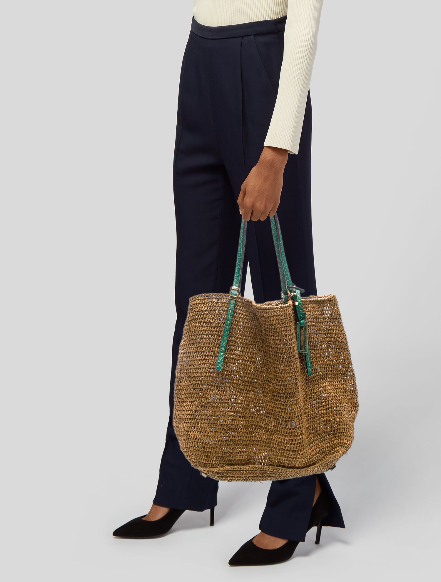 Michael Kors Straw Tote