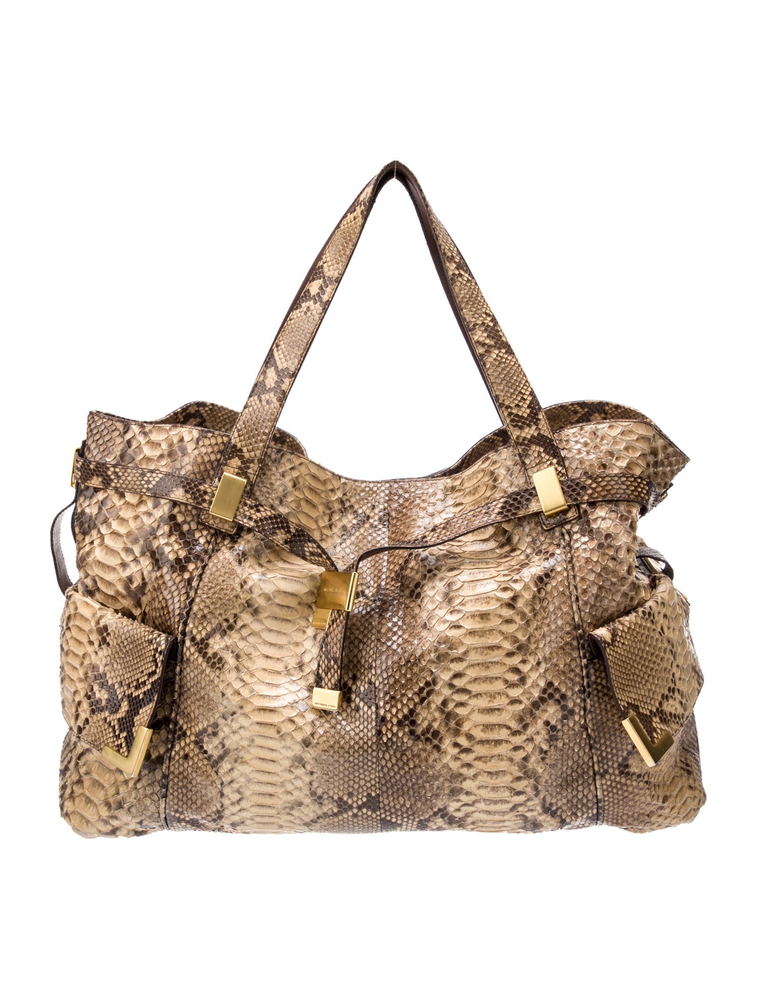 Michael Kors Python Top Handle Bag