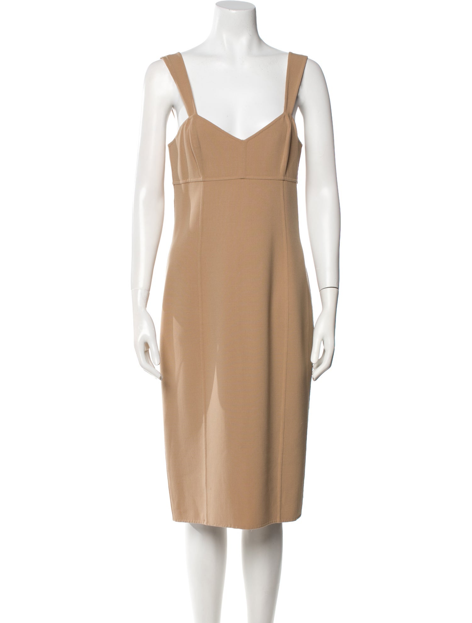 Michael Kors V-Neck Midi Length Dress