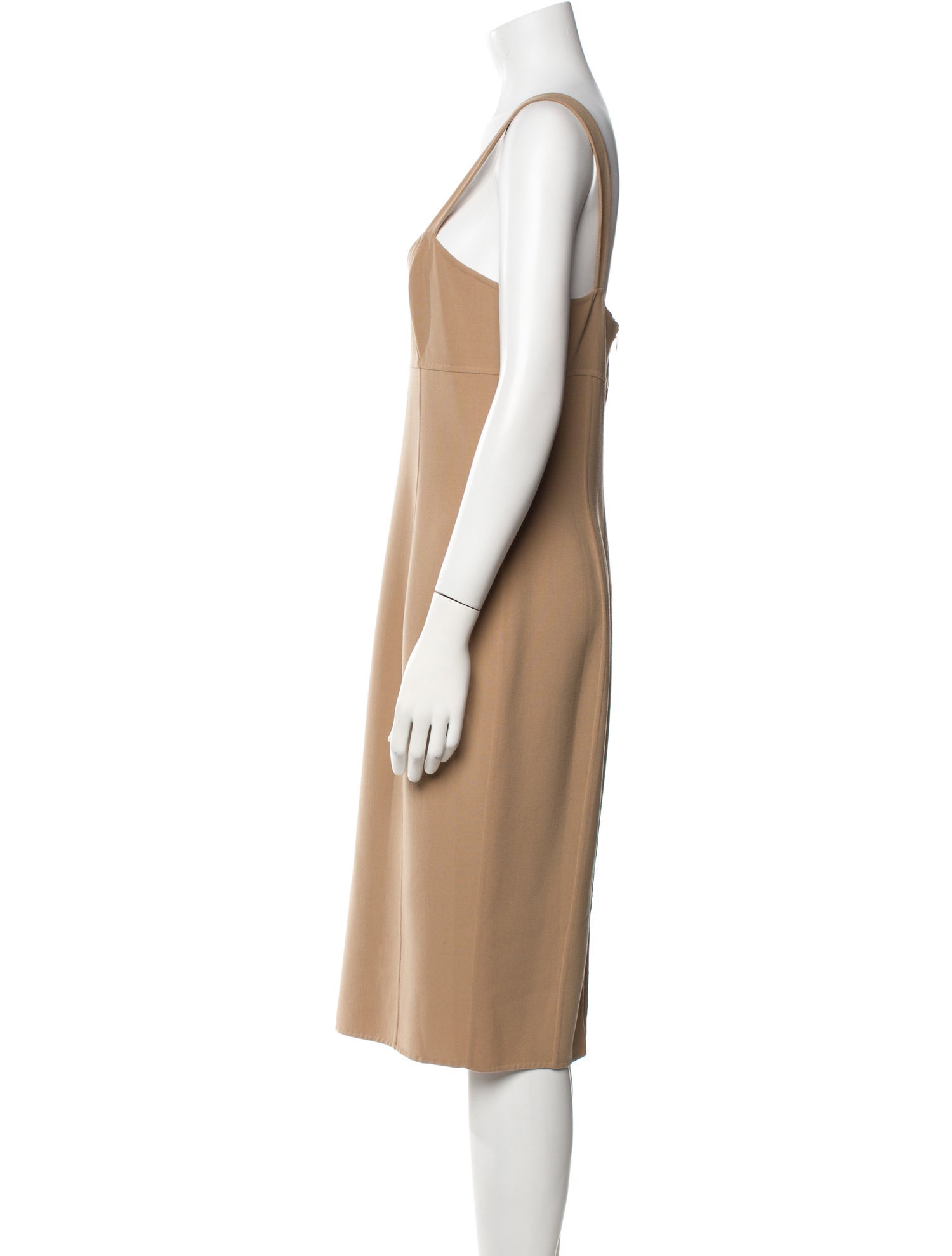 Michael Kors V-Neck Midi Length Dress