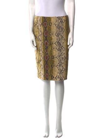 Michael Kors Linen Knee-Length Skirt