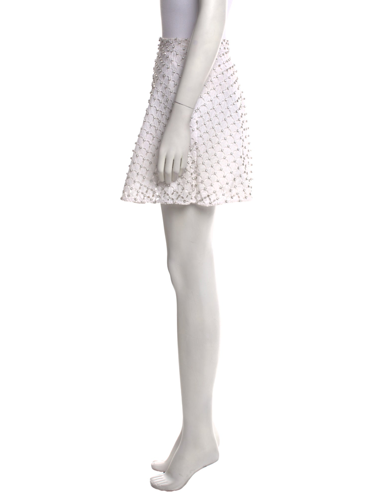 Michael Kors Crystal Embellishments Mini Skirt