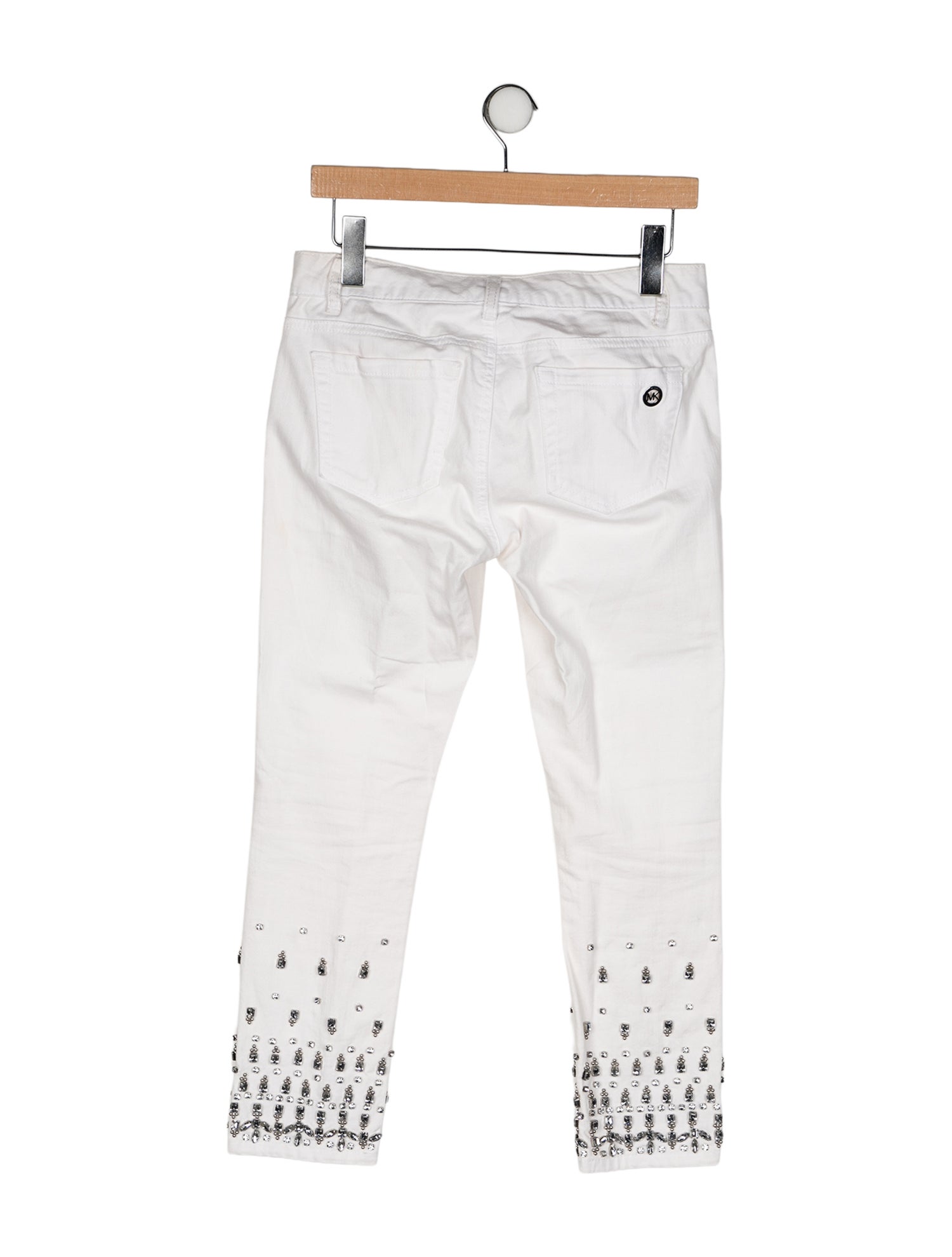 Michael Kors Mid-Rise Straight Leg Jeans