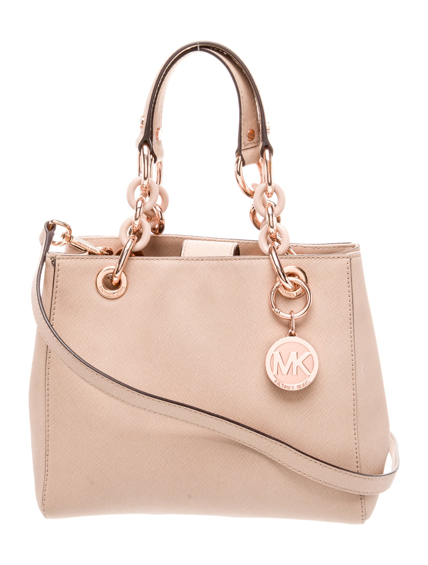 Michael Kors Saffiano Leather Top Handle Bag