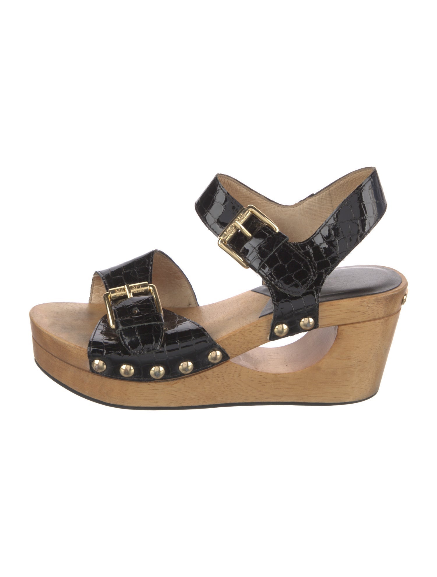 Michael Kors Patent Leather Slingback Sandals