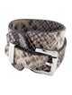 Michael Kors Leather Embossed Python Wrap Bracelet