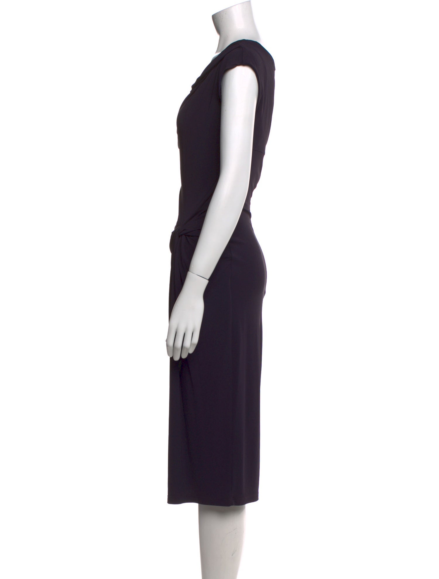 Michael Kors Cowl Neck Midi Length Dress