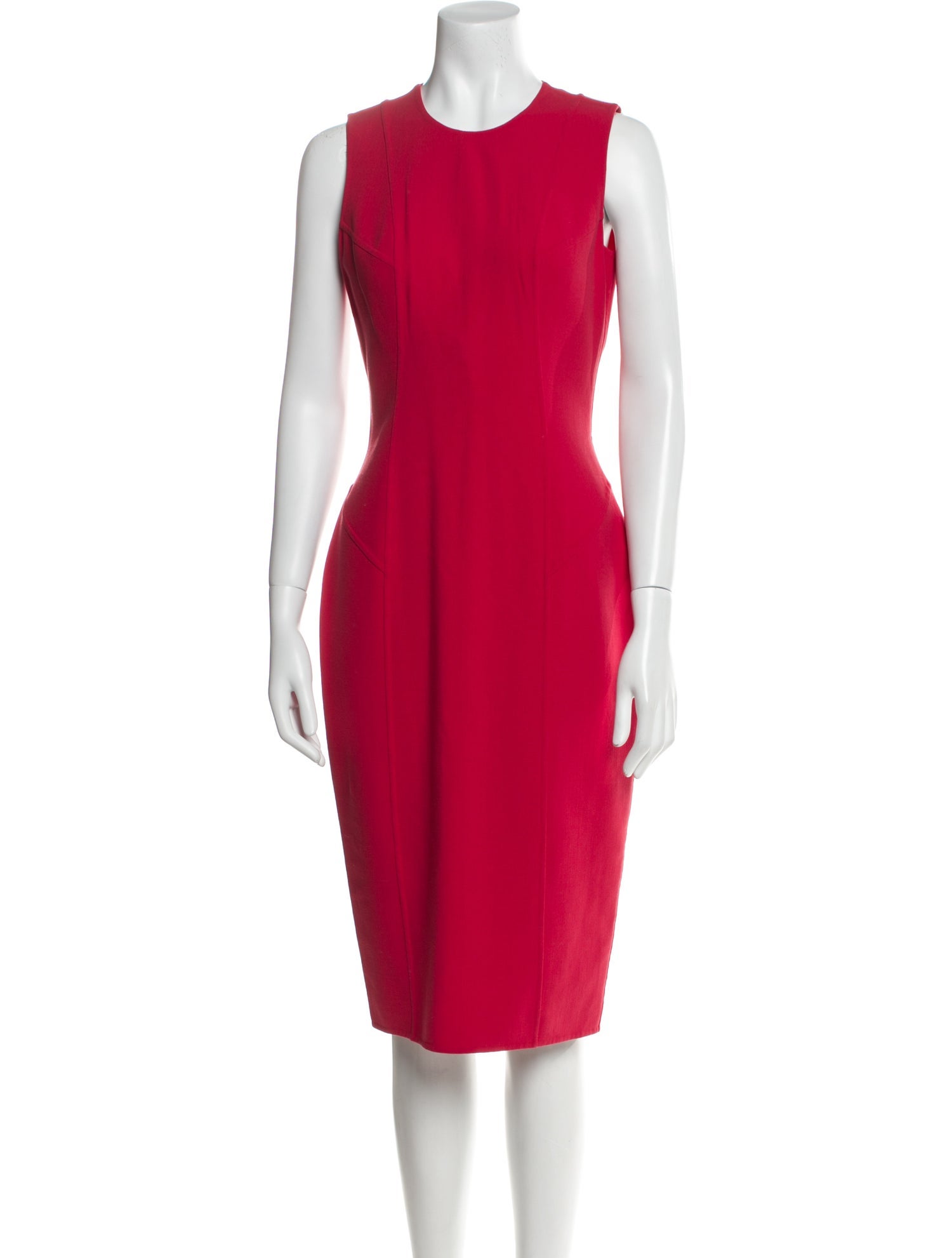Michael Kors Virgin Wool Midi Length Dress
