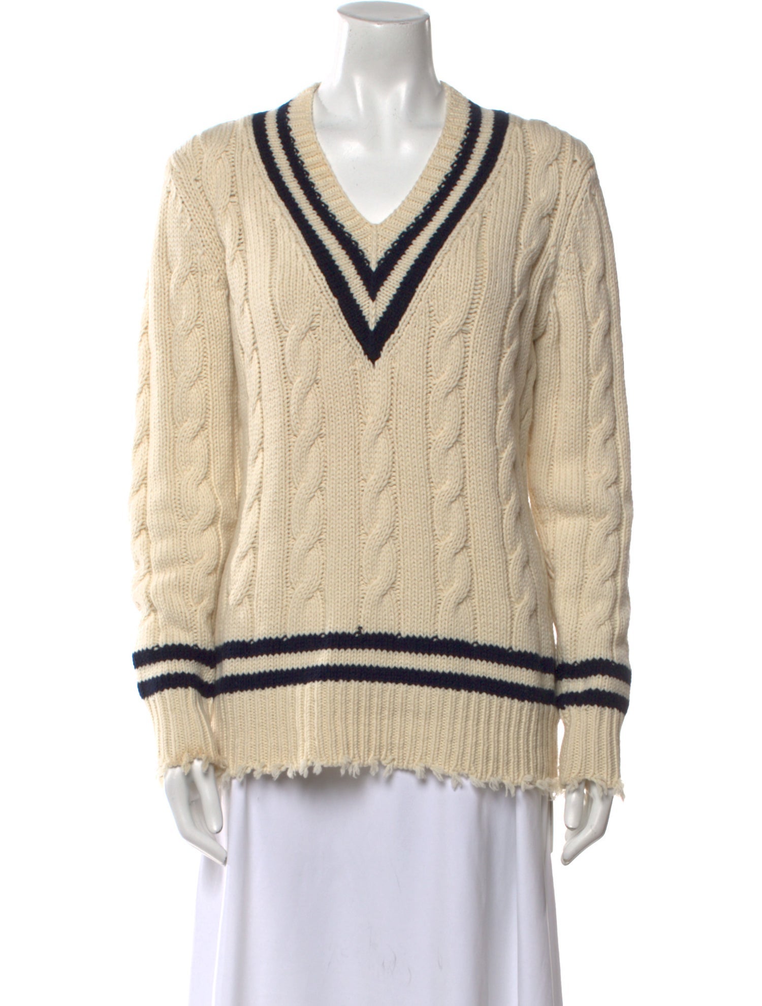 Michael Kors Collection Cashmere Striped Sweater