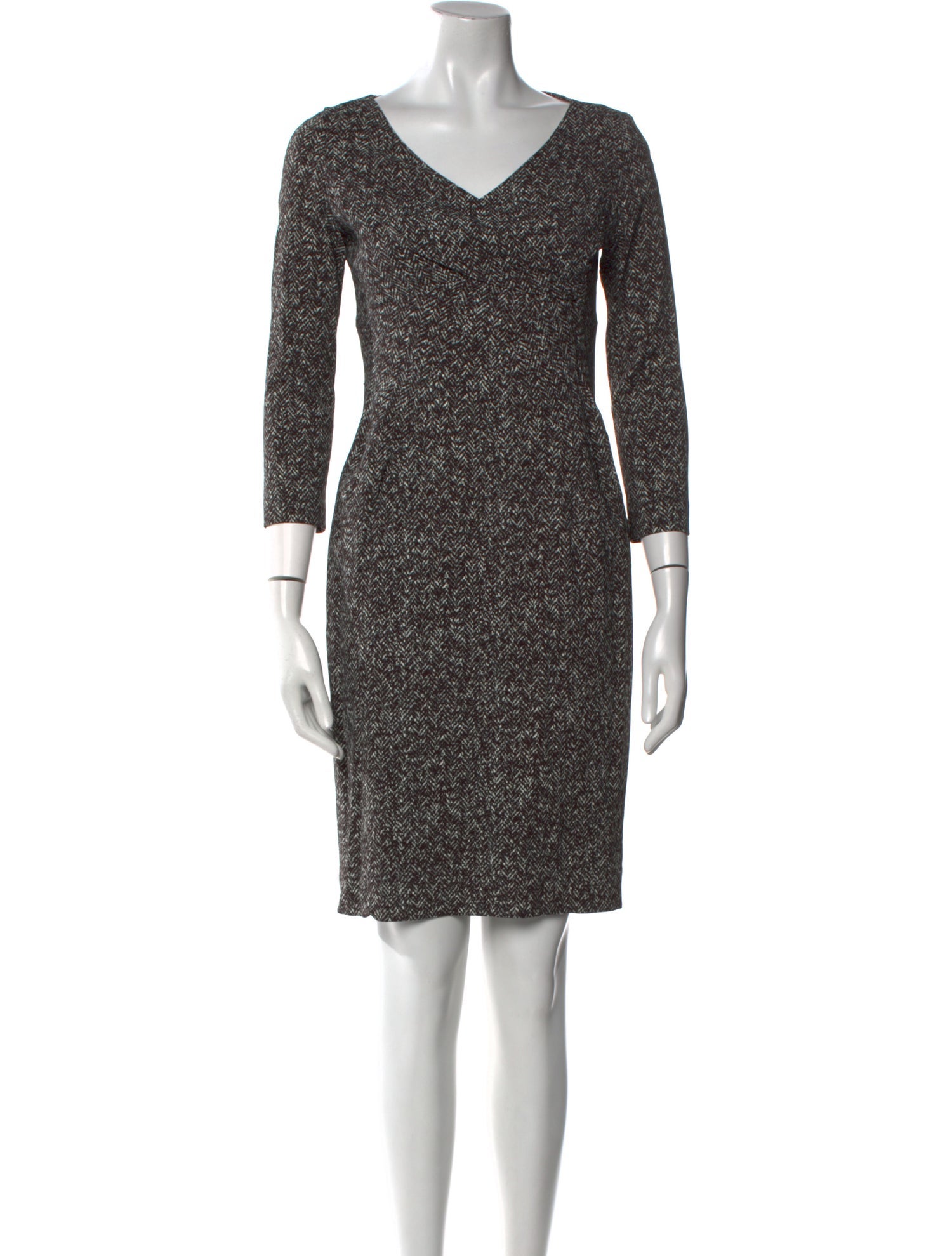 Michael Kors V-Neck Knee-Length Dress