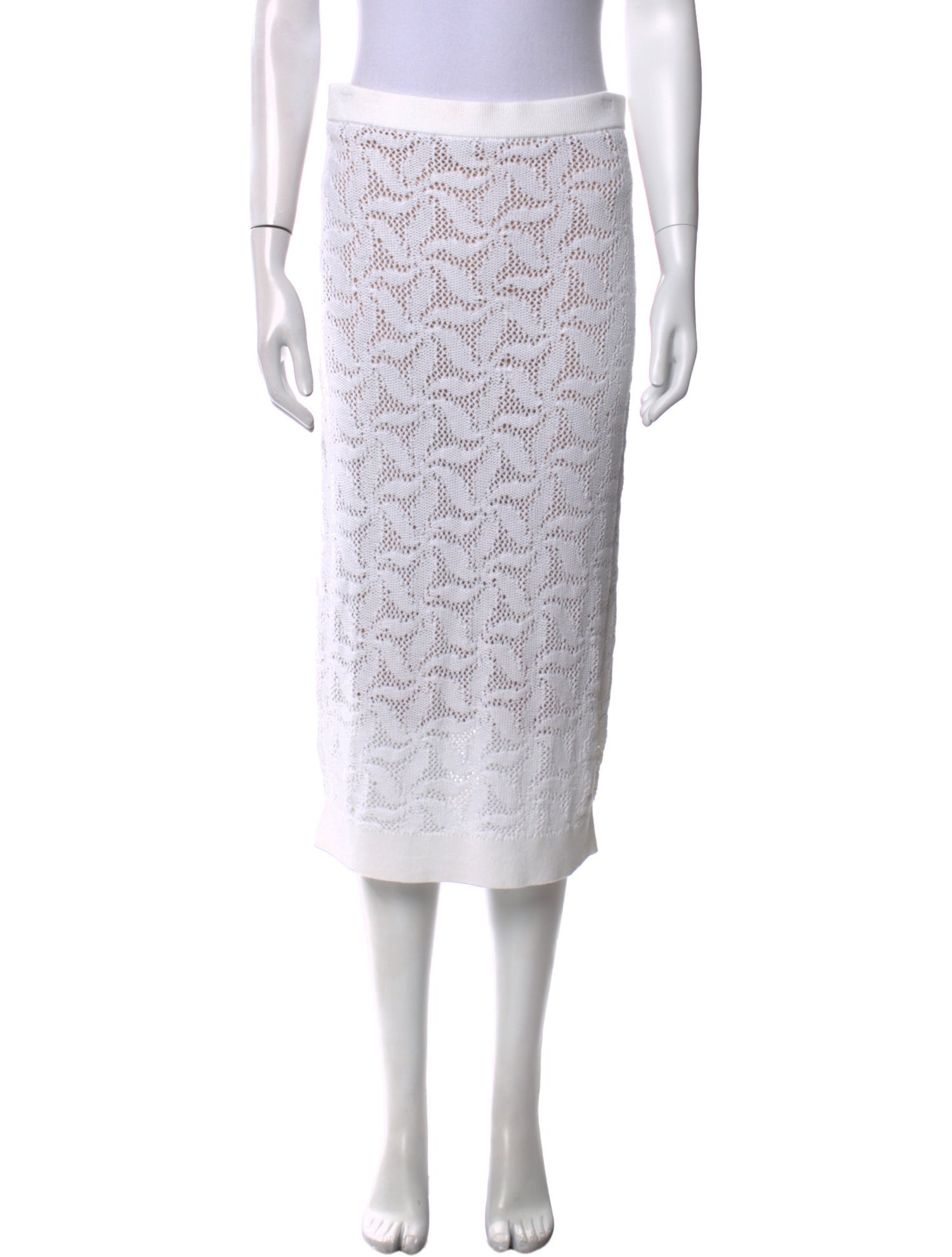 Michael Kors Lace Pattern Midi Length Skirt