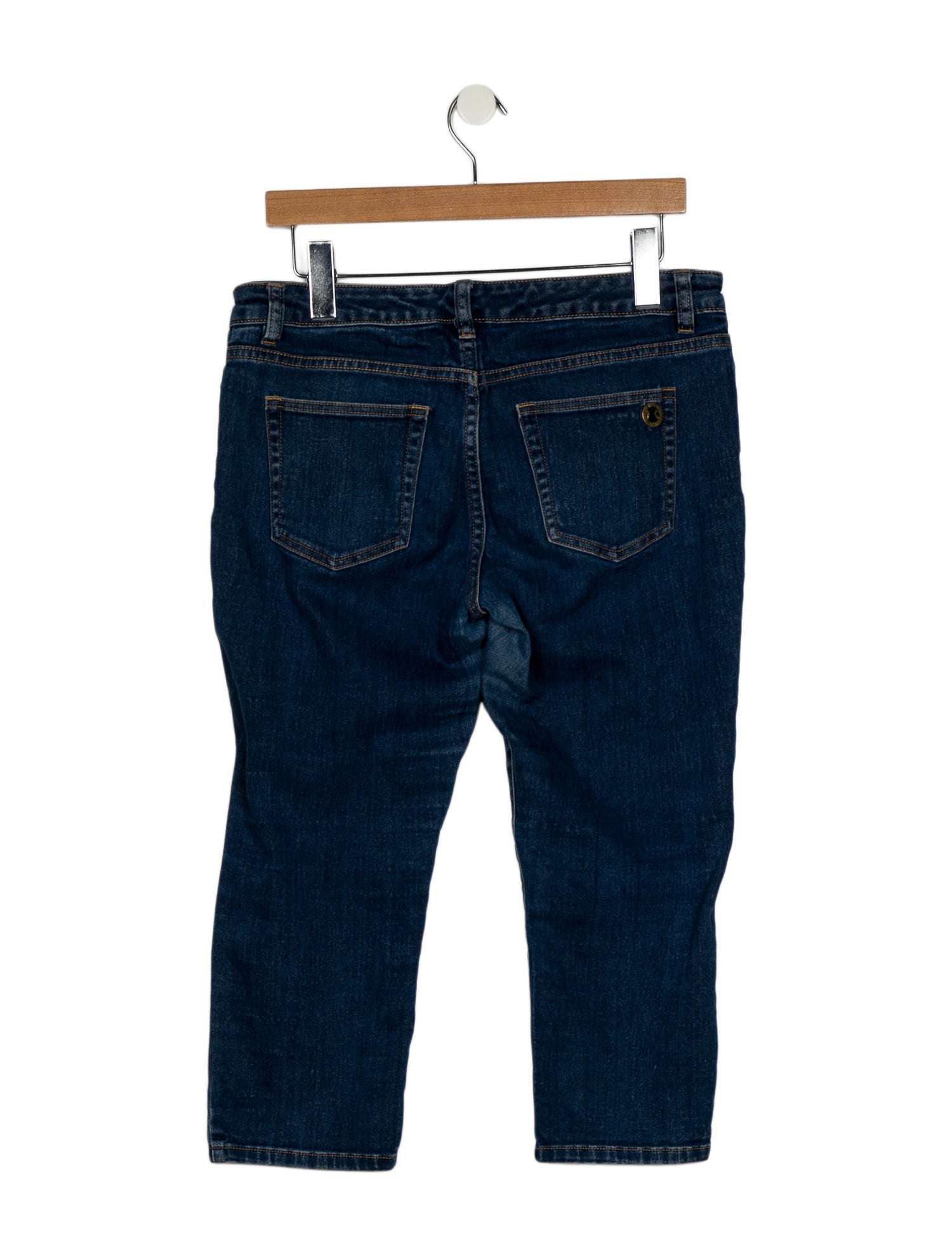 Michael Kors Mid-Rise Straight Leg Jeans