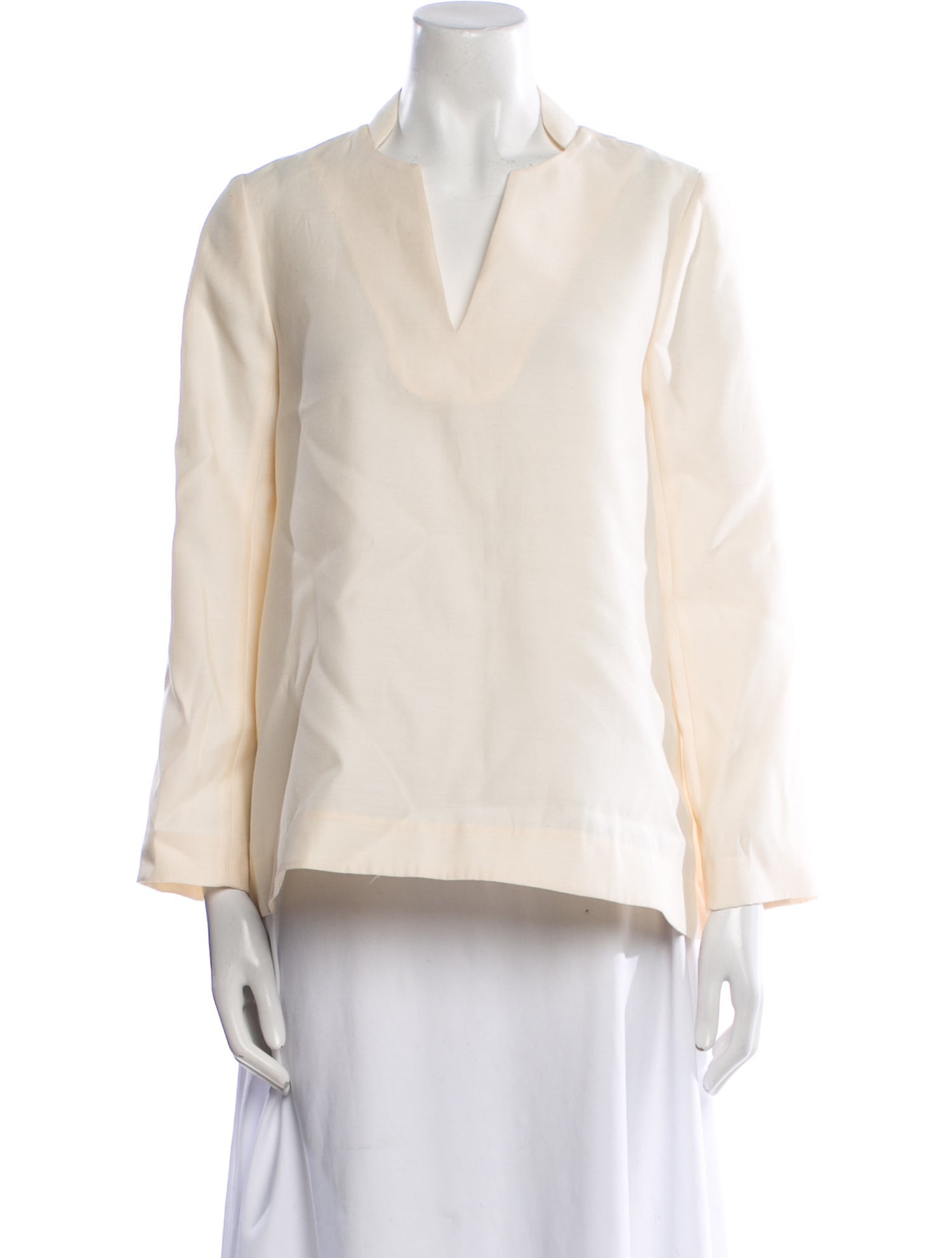 Michael Kors V-Neck Long Sleeve Blouse