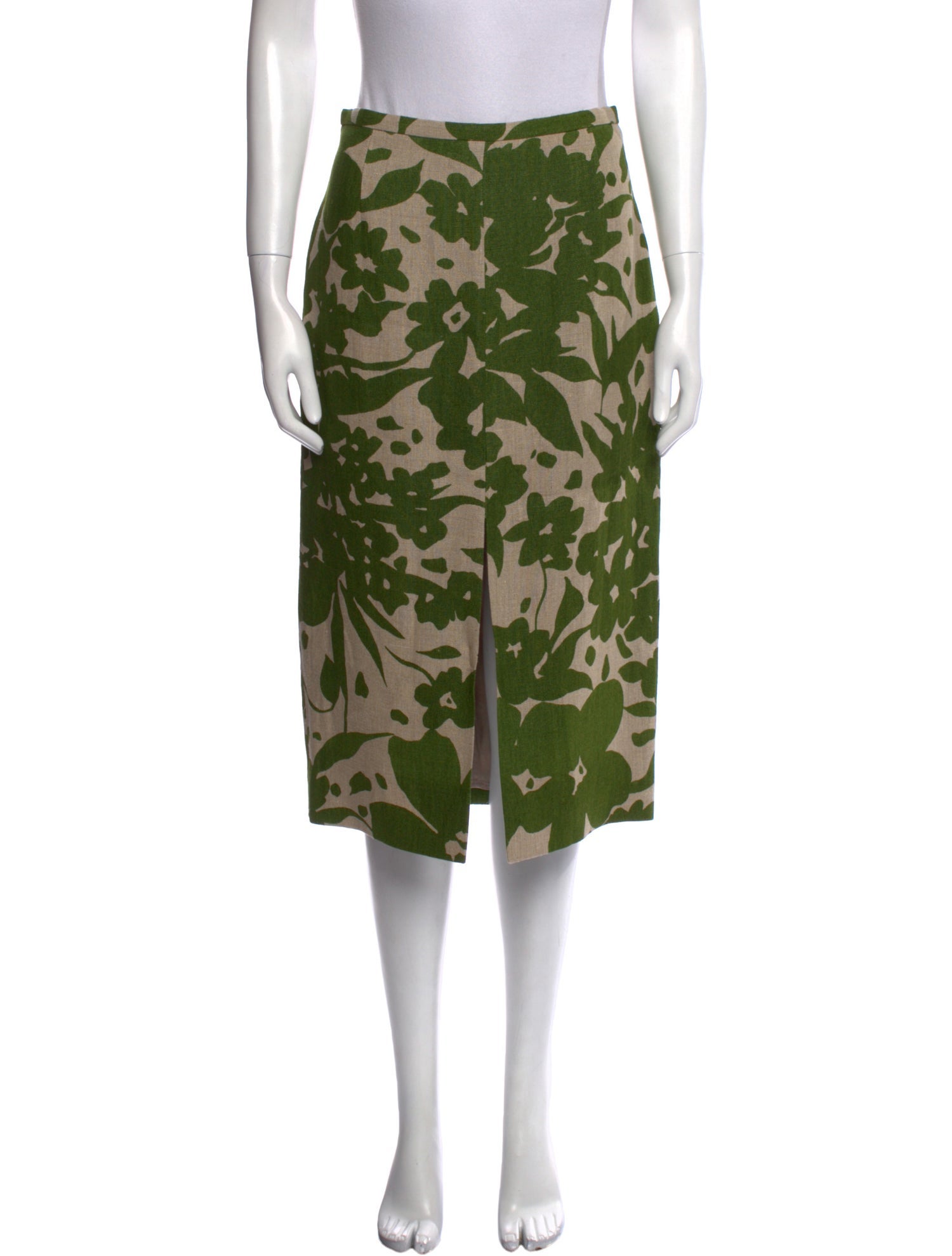 Michael Kors Linen Knee-Length Skirt