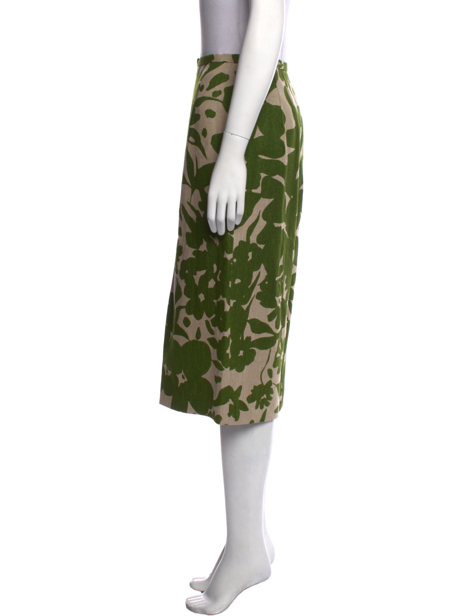 Michael Kors Linen Knee-Length Skirt