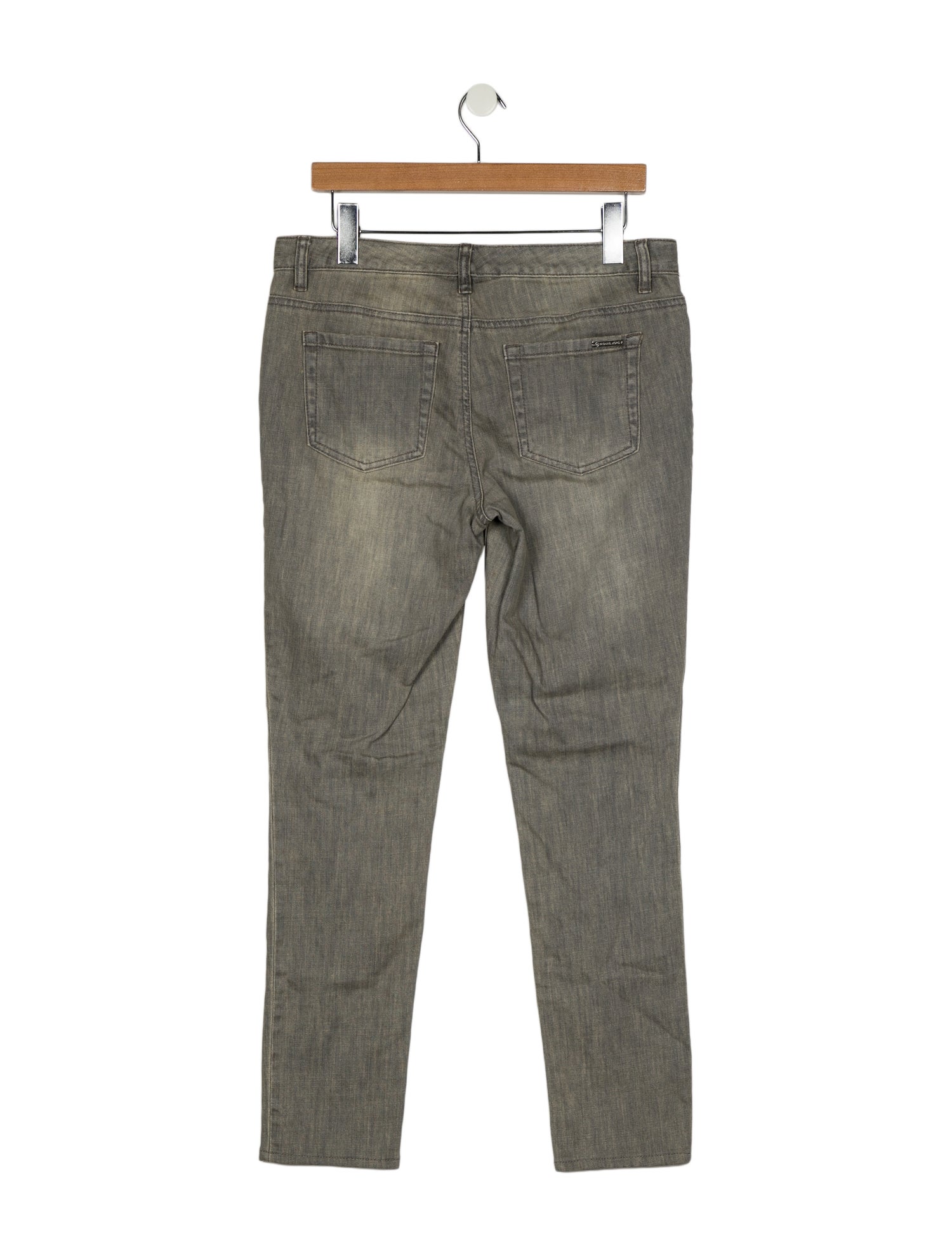 Michael Kors Mid-Rise Straight Leg Jeans