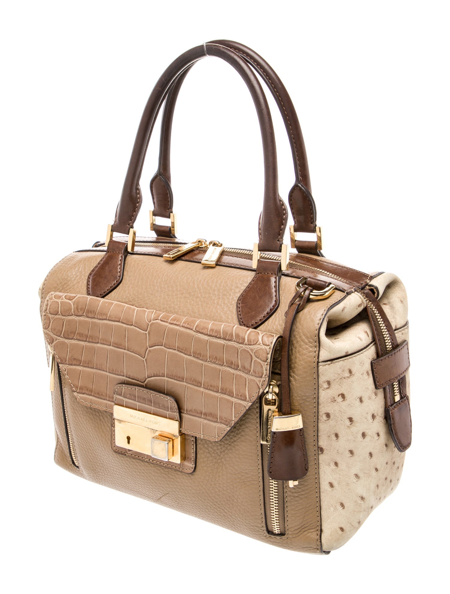 Michael Kors Leather Top Handle Bag