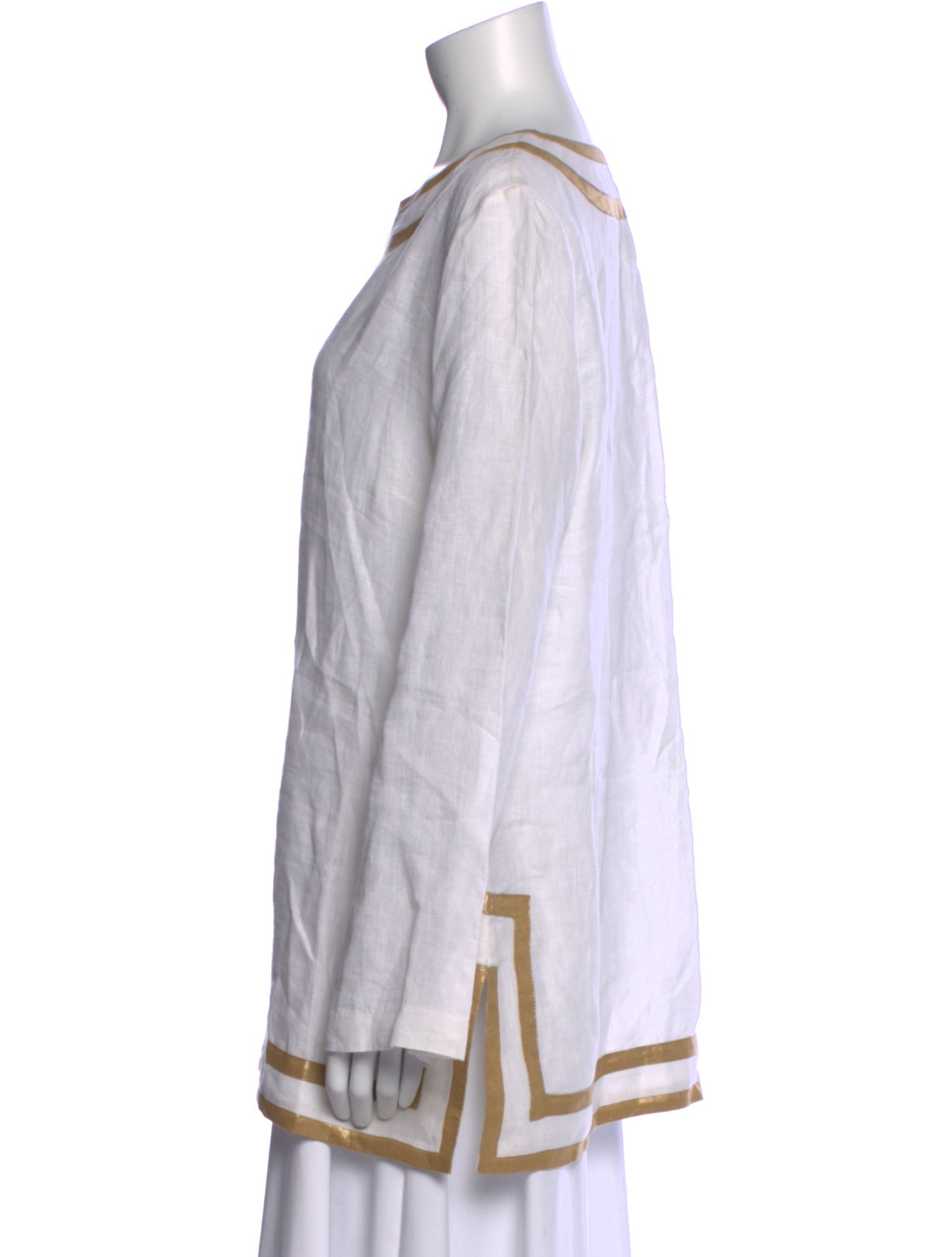 Michael Kors Linen V-Neck Tunic