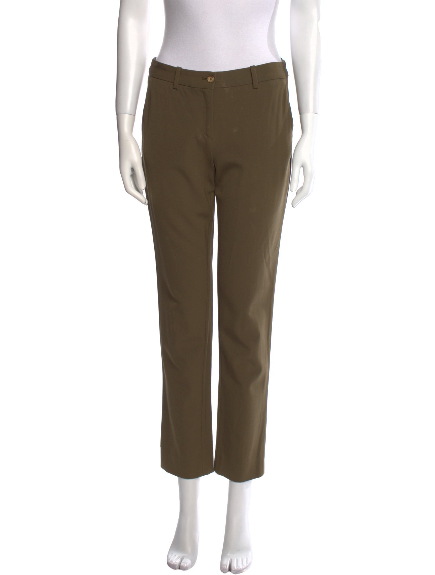Michael Kors Virgin Wool Straight Leg Pants