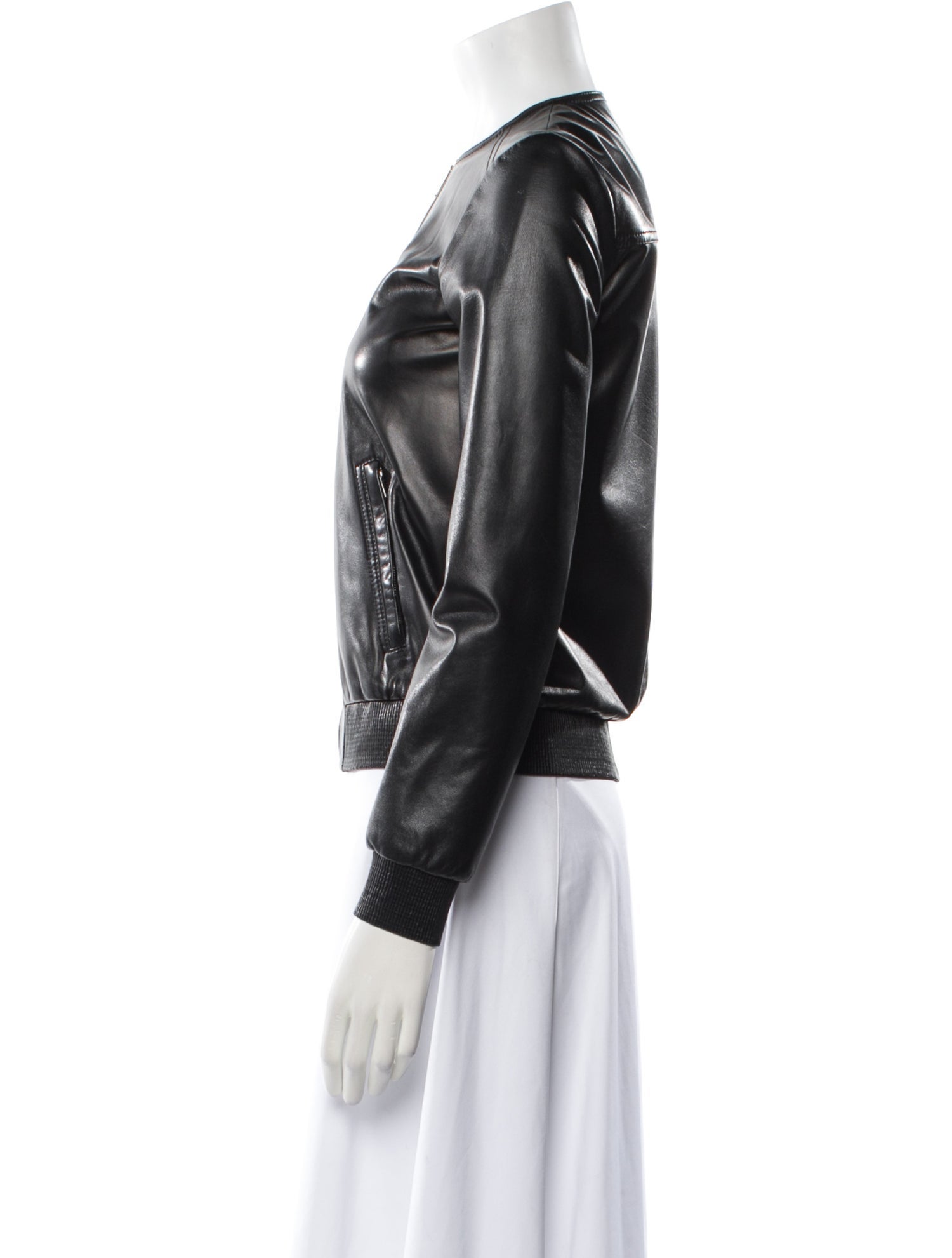 Michael Kors Leather Biker Jacket