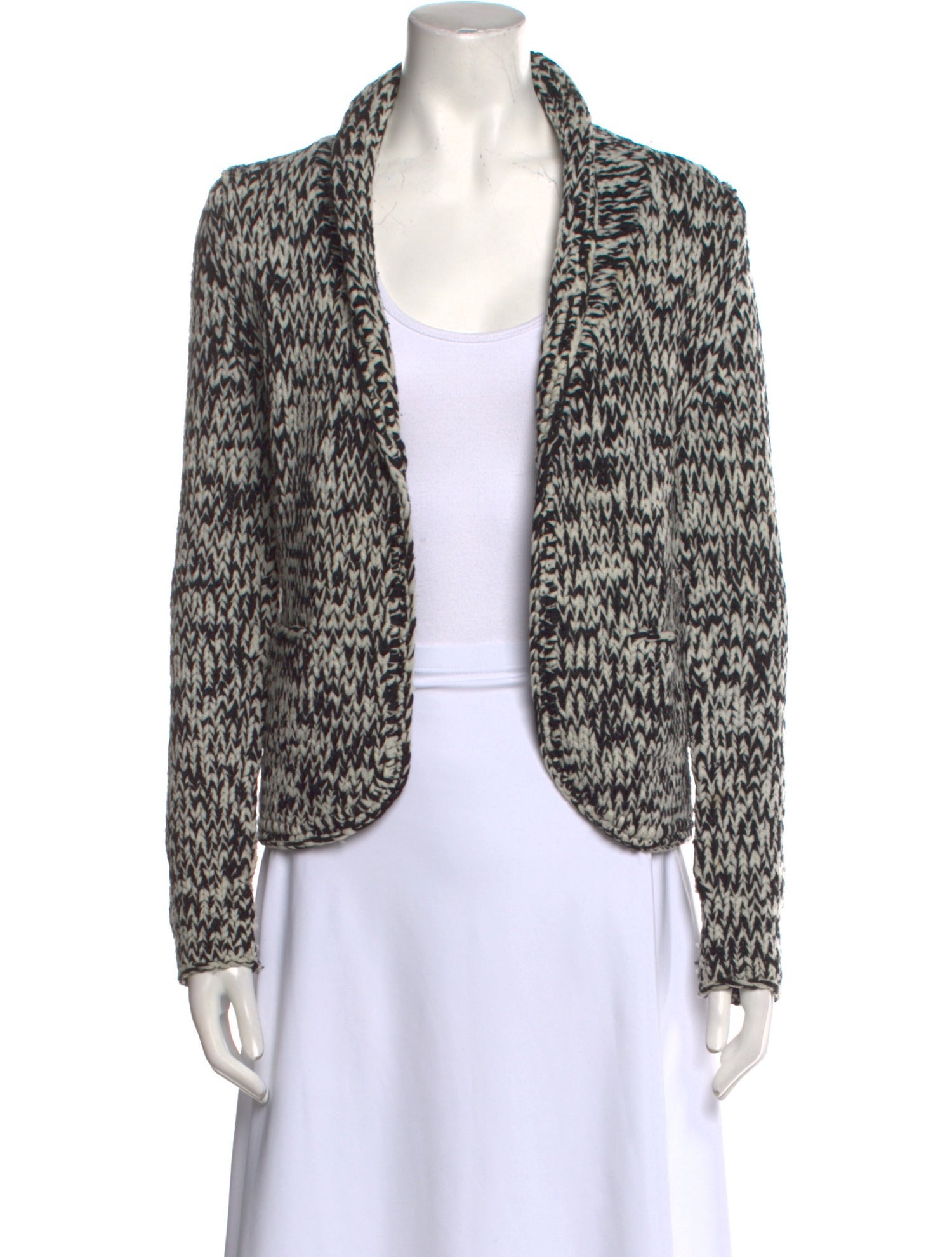 Michael Kors Crochet Open Front Sweater