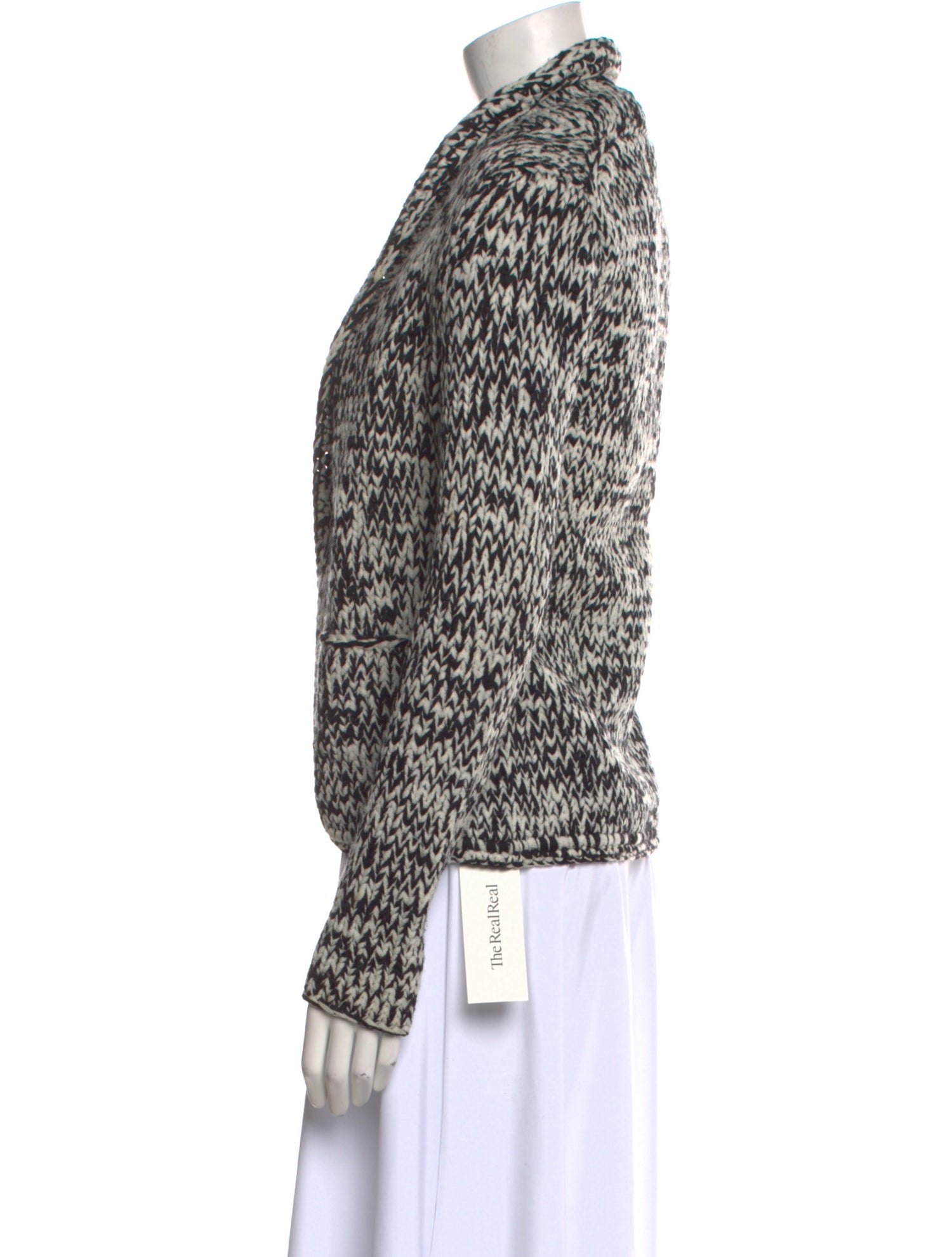 Michael Kors Crochet Open Front Sweater
